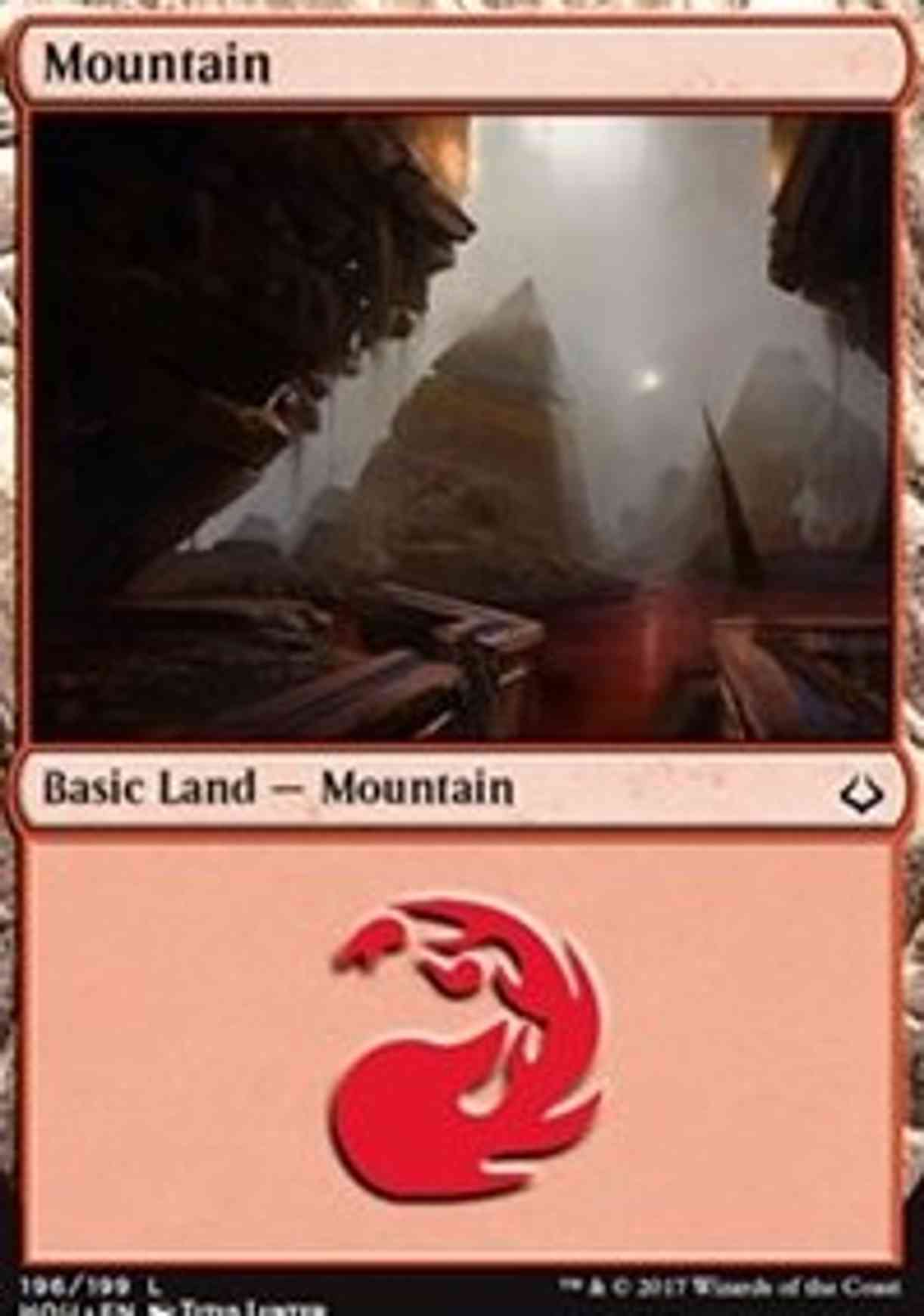 Mountain (196) magic card front