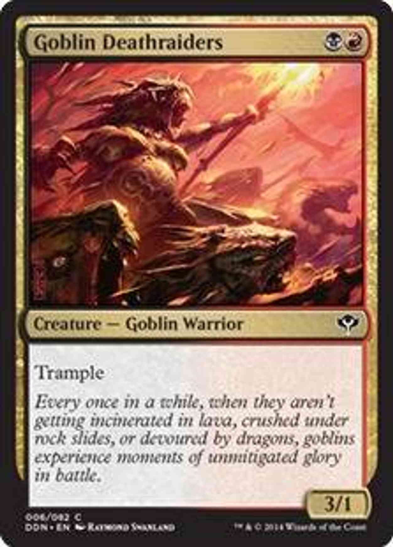 Goblin Deathraiders magic card front