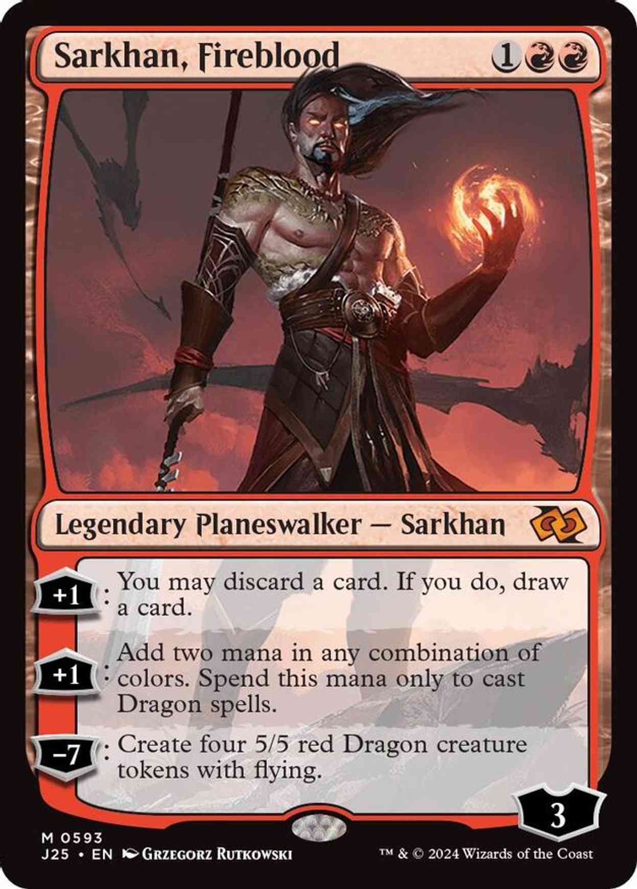 Sarkhan, Fireblood magic card front