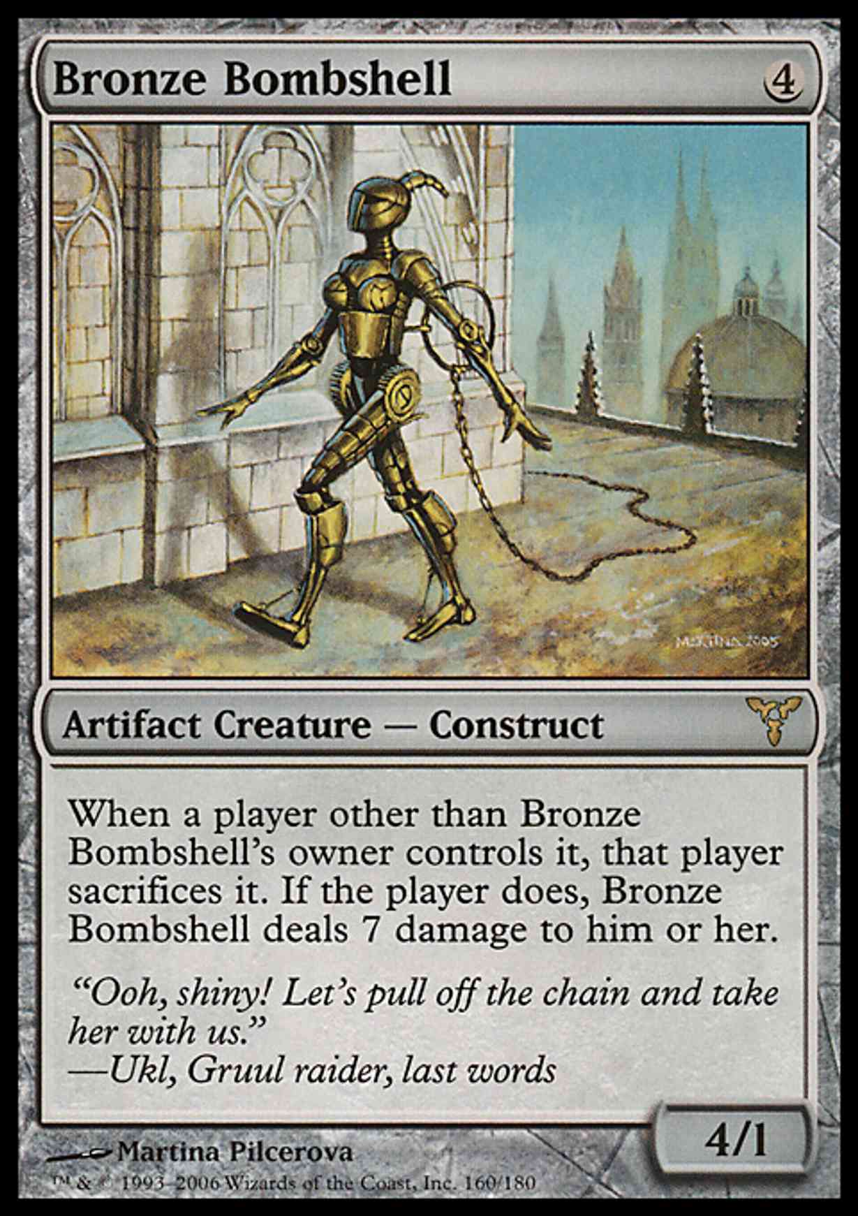 Bronze Bombshell magic card front