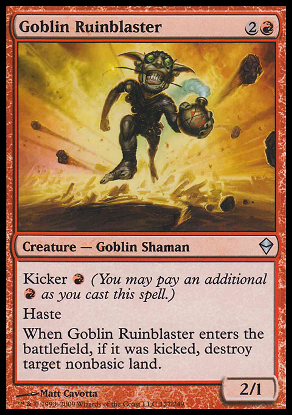 Goblin Ruinblaster magic card front