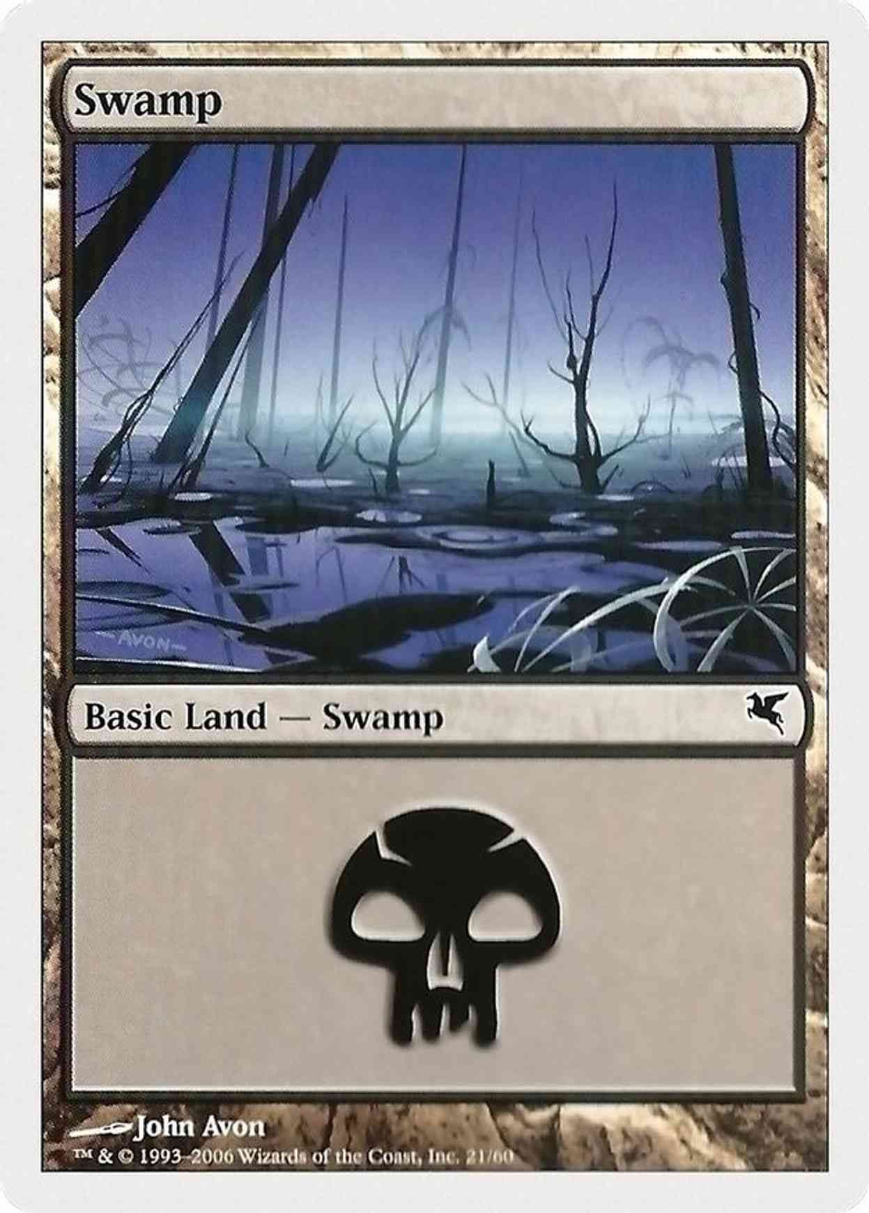 Swamp (21) magic card front