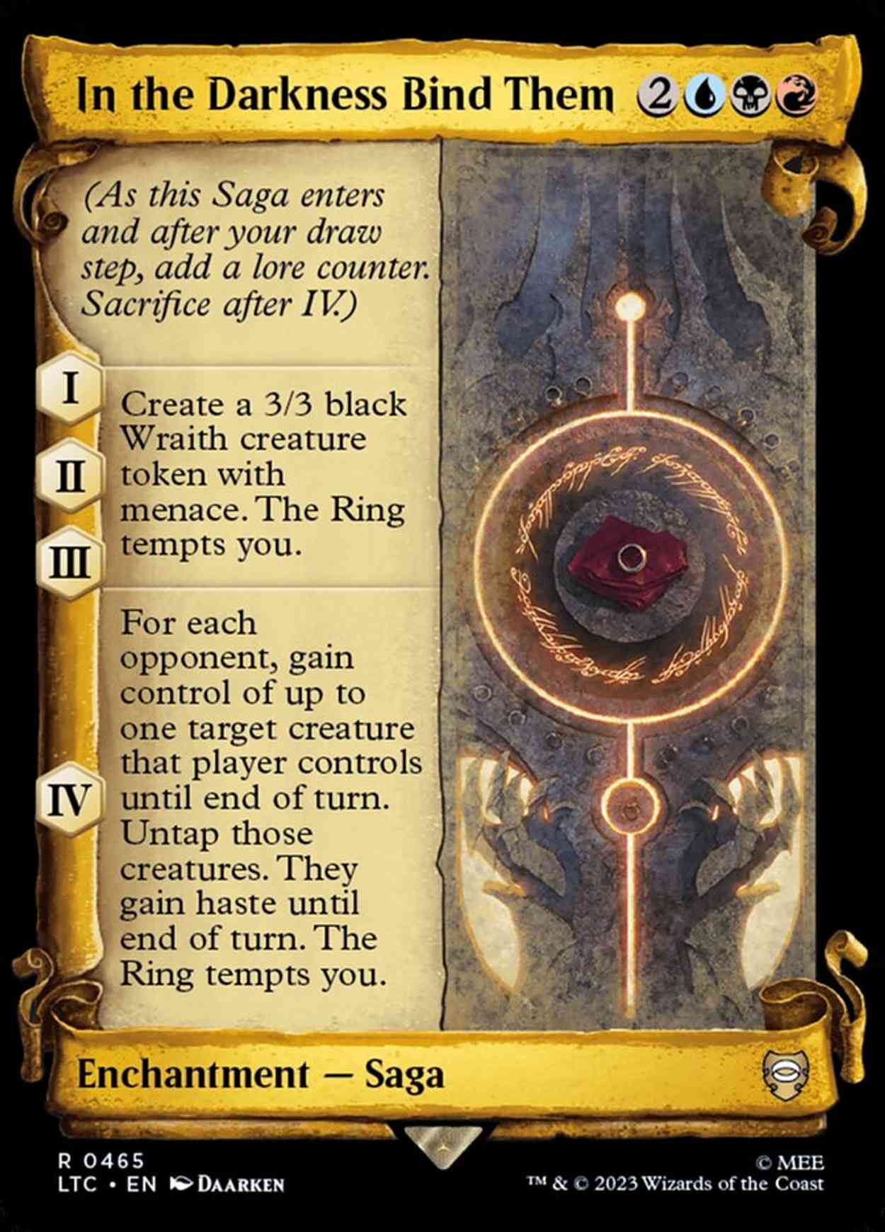 In the Darkness Bind Them (Showcase Scrolls) magic card front