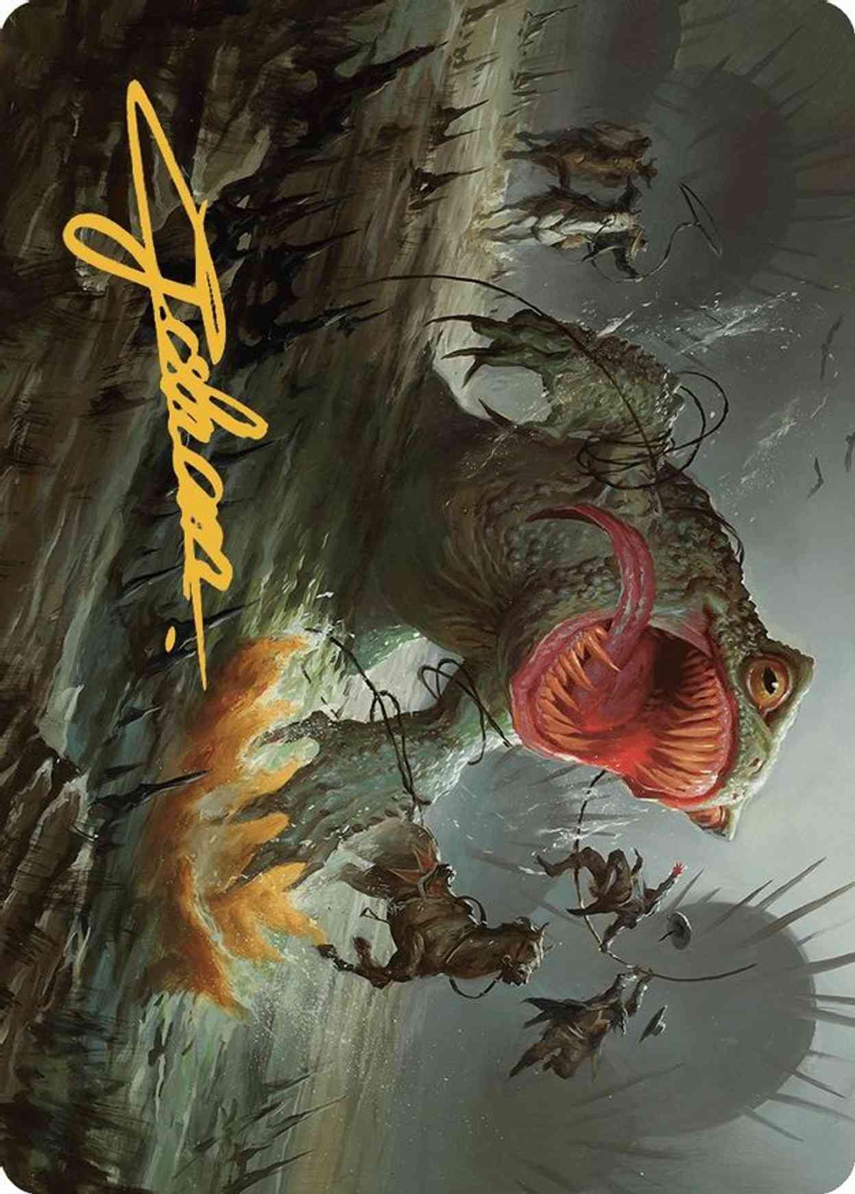 The Gitrog, Ravenous Ride Art Card (Gold-Stamped Signature) magic card front