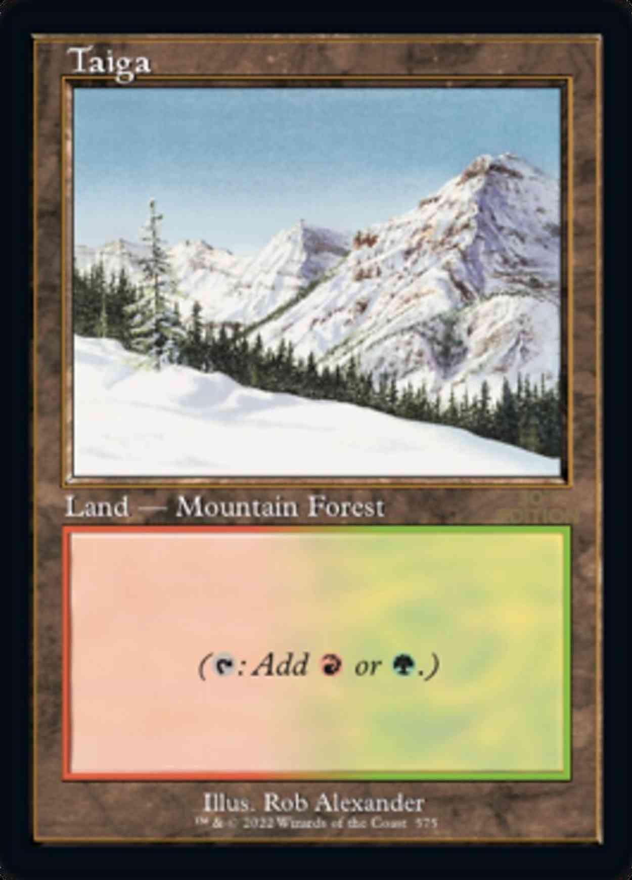 Taiga (Retro Frame) magic card front