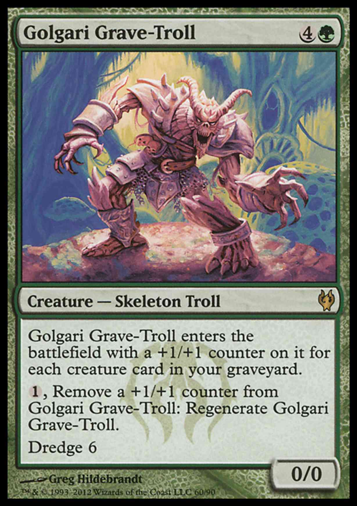 Golgari Grave-Troll magic card front