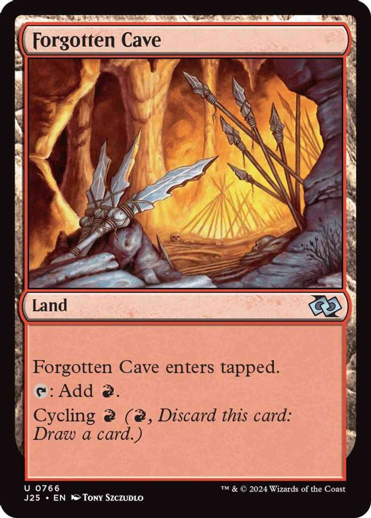 Forgotten Cave magic card front