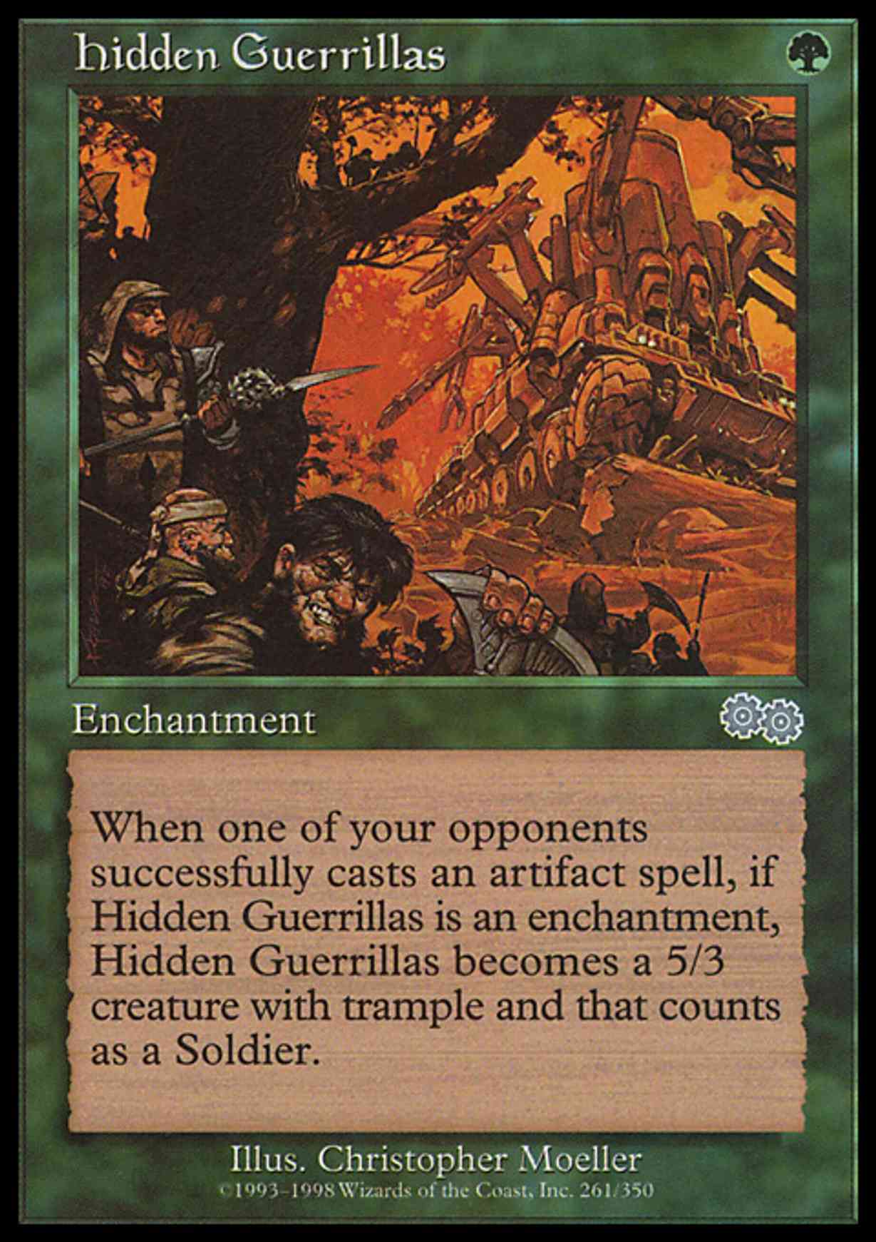 Hidden Guerrillas magic card front