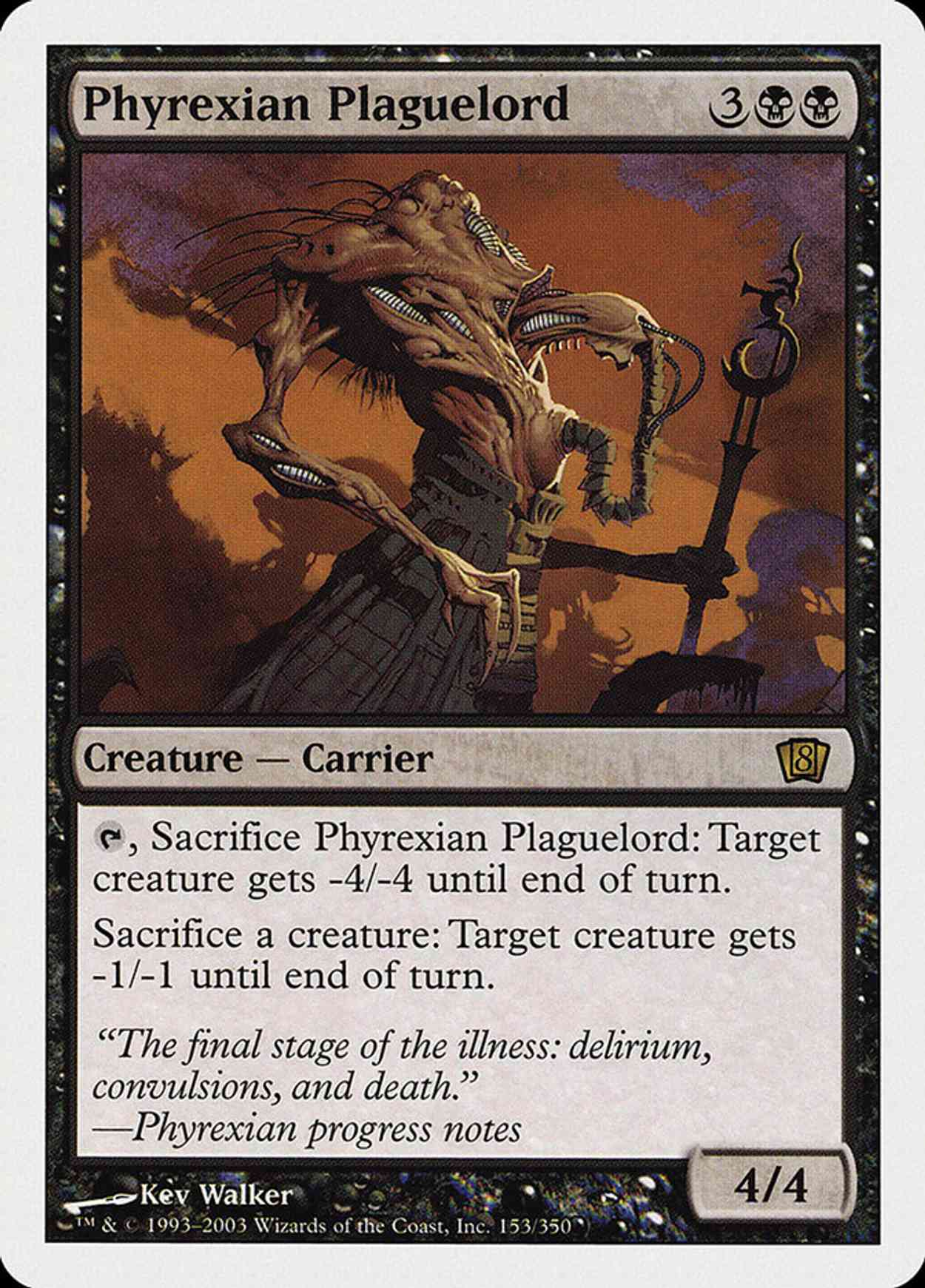 Phyrexian Plaguelord (8th Edition) magic card front