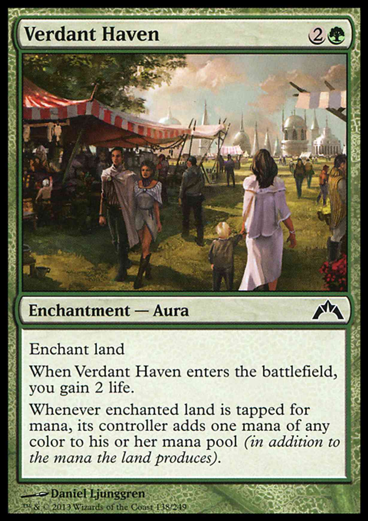 Verdant Haven magic card front