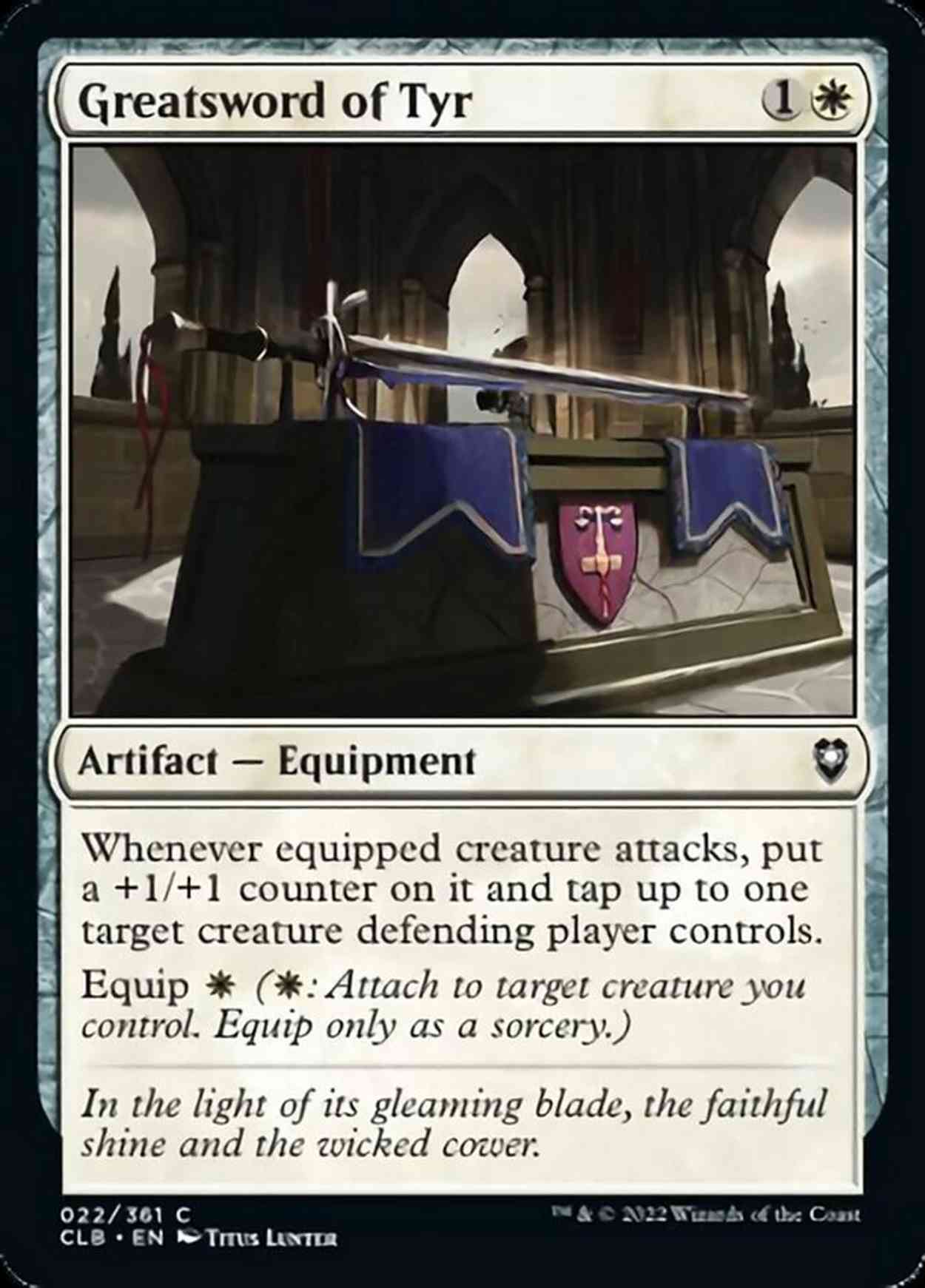 Greatsword of Tyr magic card front