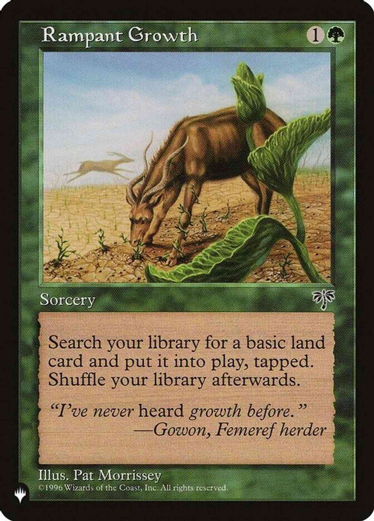 Rampant Growth (MIR) magic card front