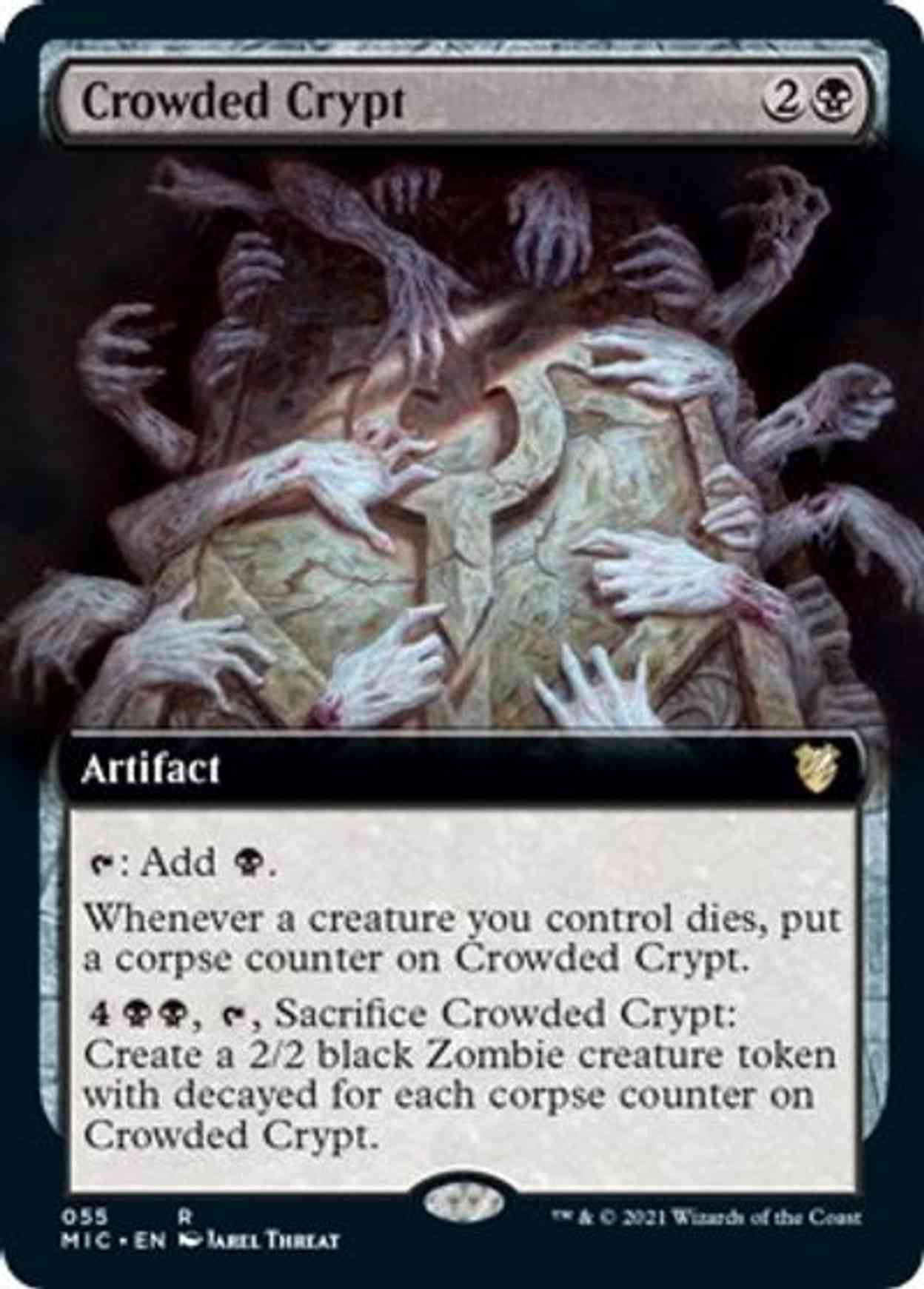 Crowded Crypt (Extended Art) magic card front
