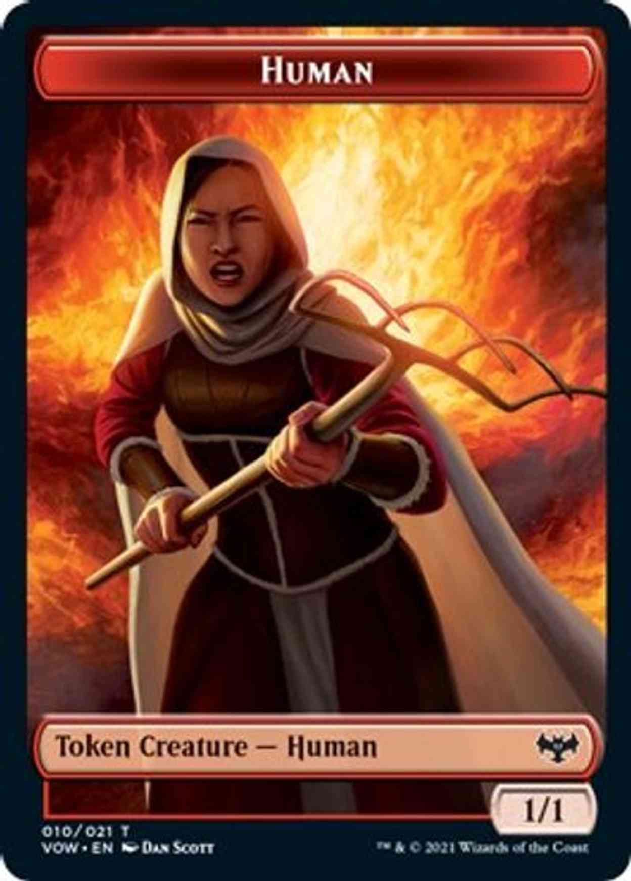 Human Token (010) magic card front