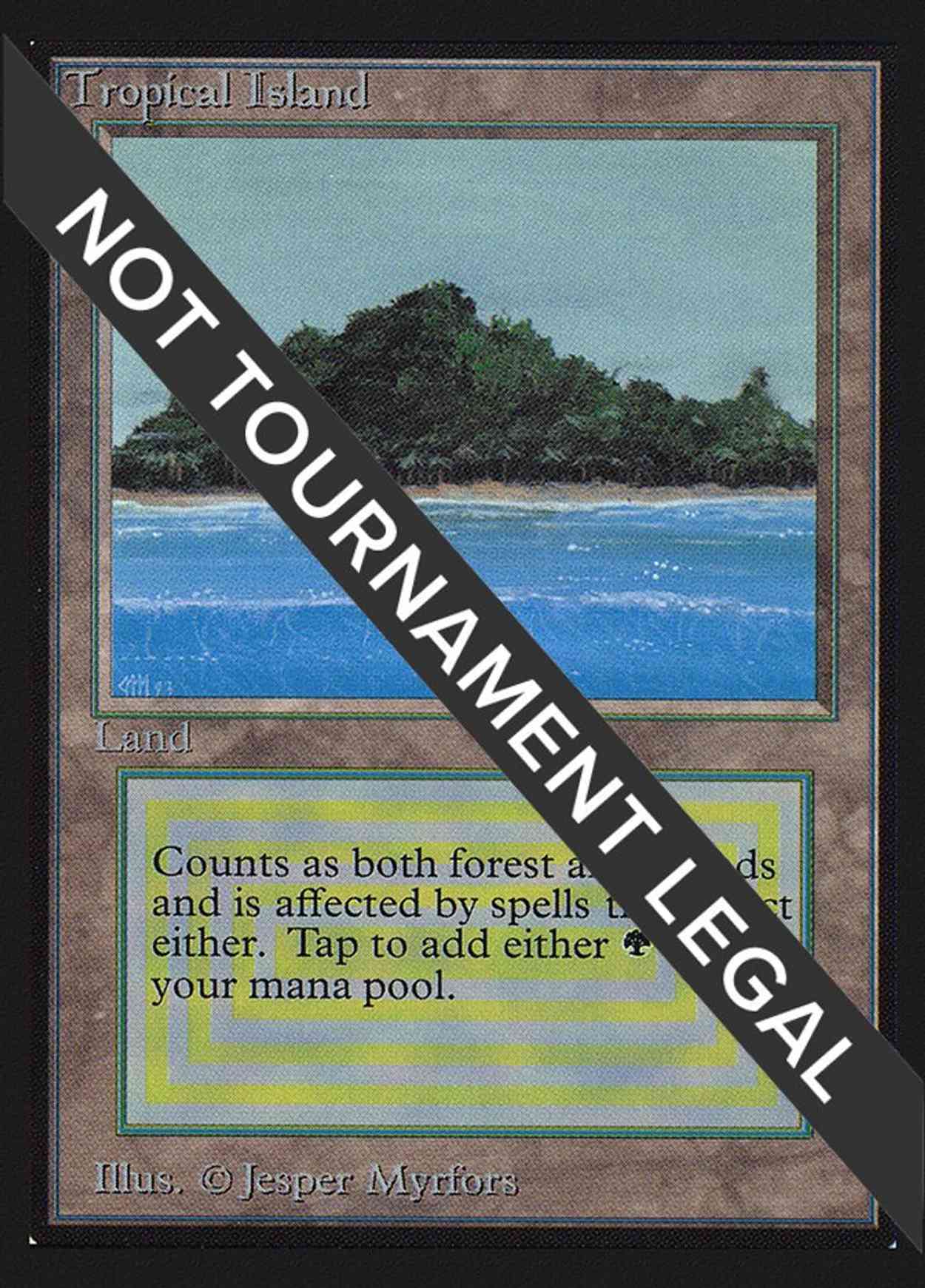 Tropical Island (IE) magic card front