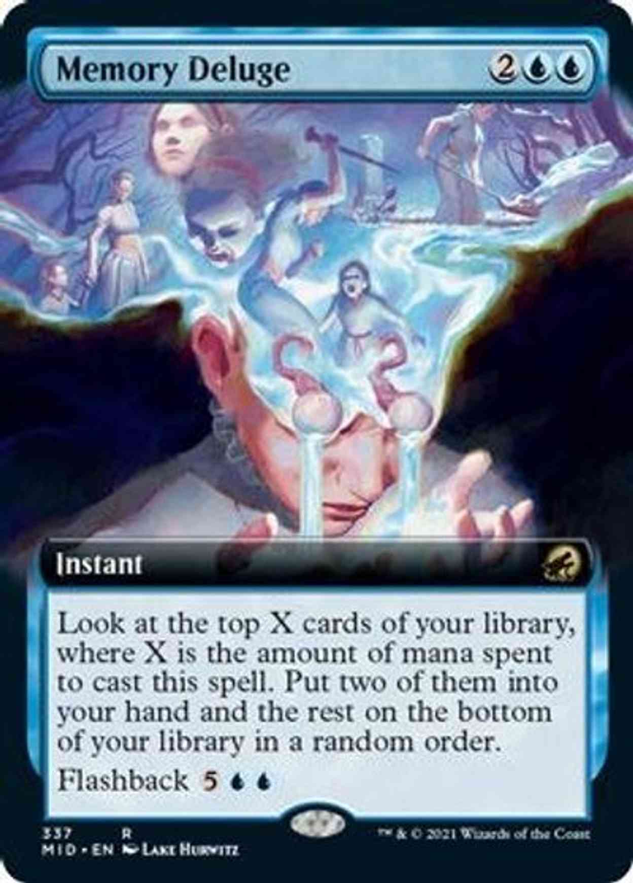 Memory Deluge (Extended Art) magic card front