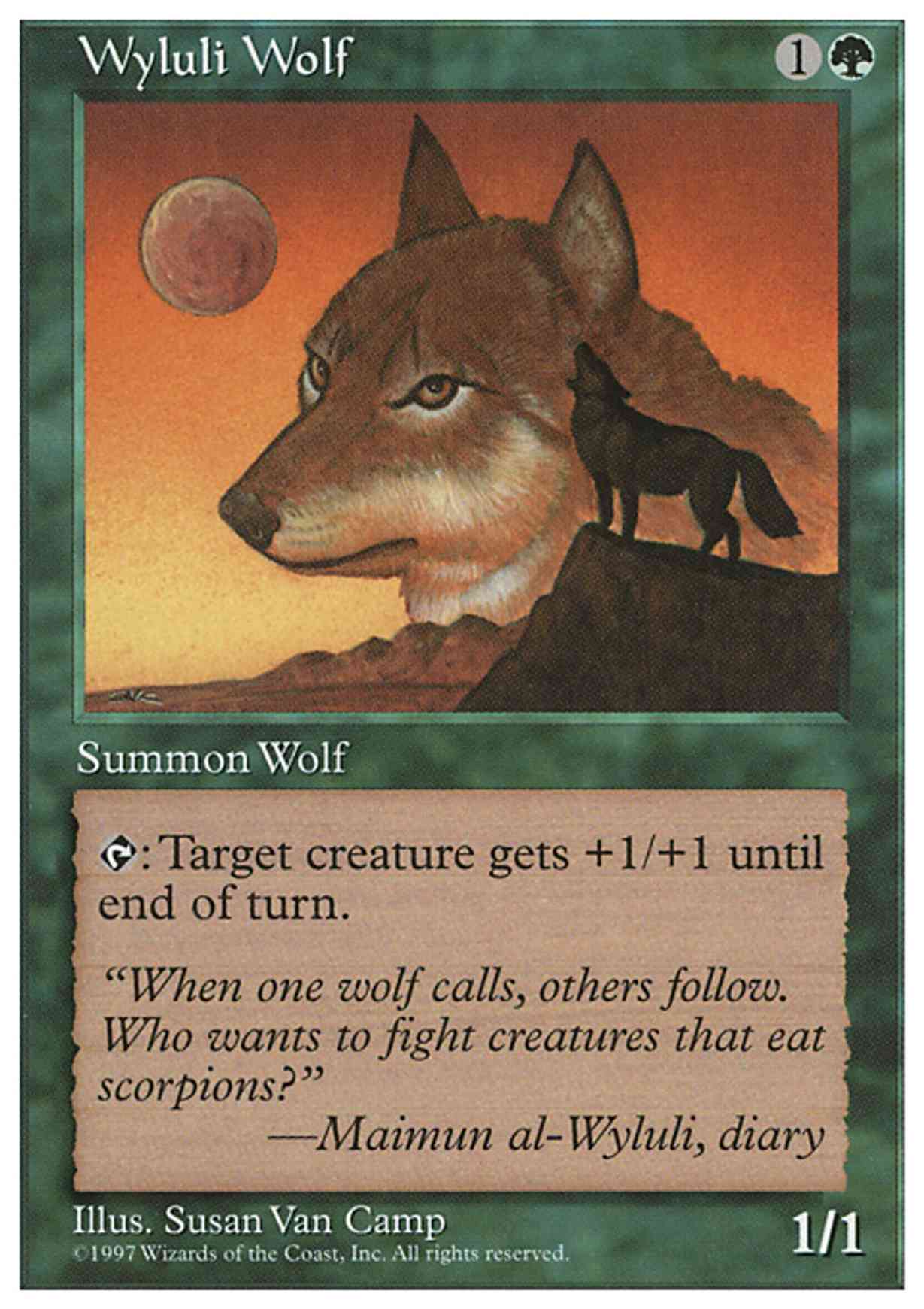Wyluli Wolf magic card front