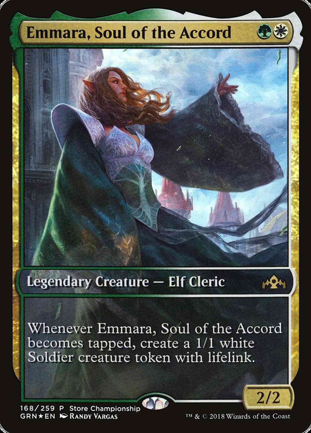 Emmara, Soul of the Accord magic card front