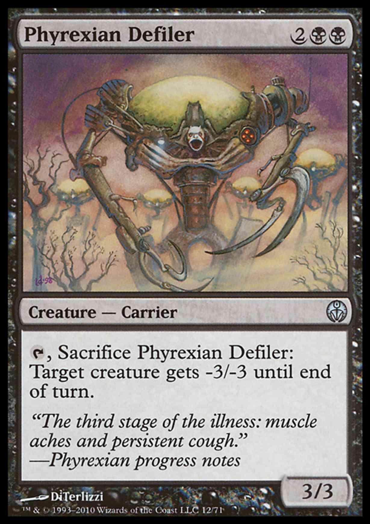 Phyrexian Defiler magic card front