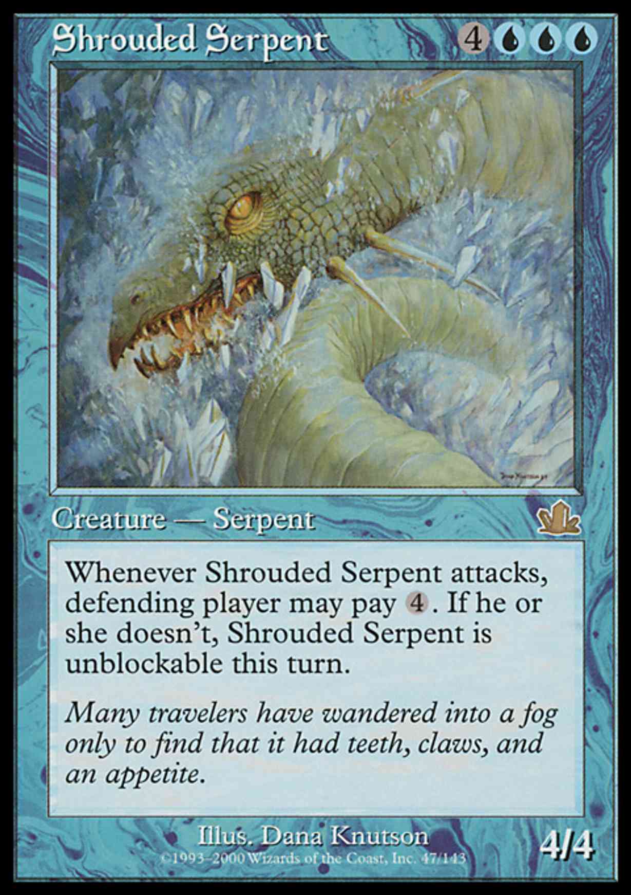 Shrouded Serpent magic card front