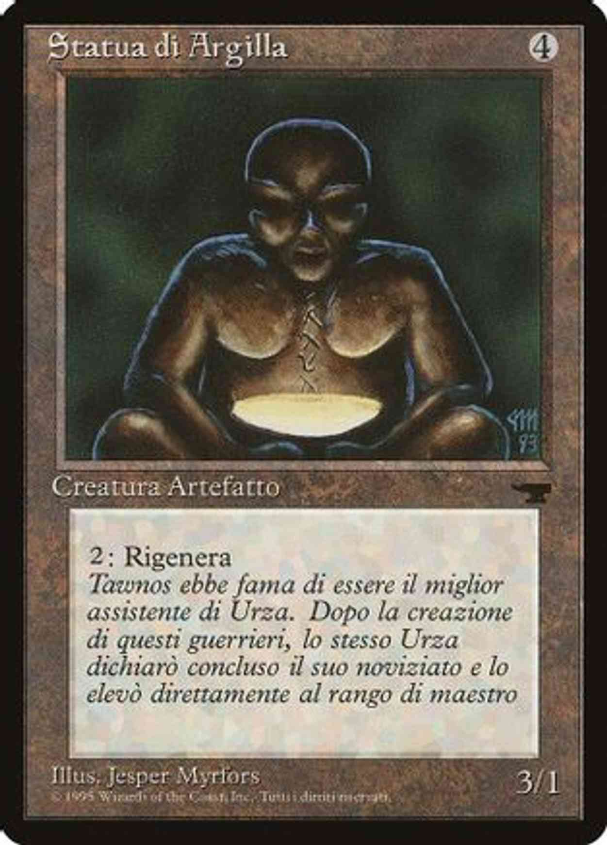 Clay Statue (Italian) - "Statua di Argilla" magic card front
