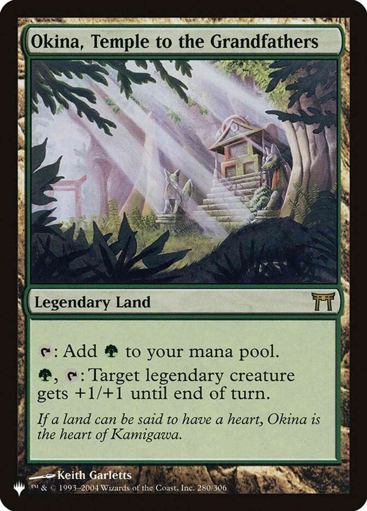 Okina, Temple to the Grandfathers magic card front