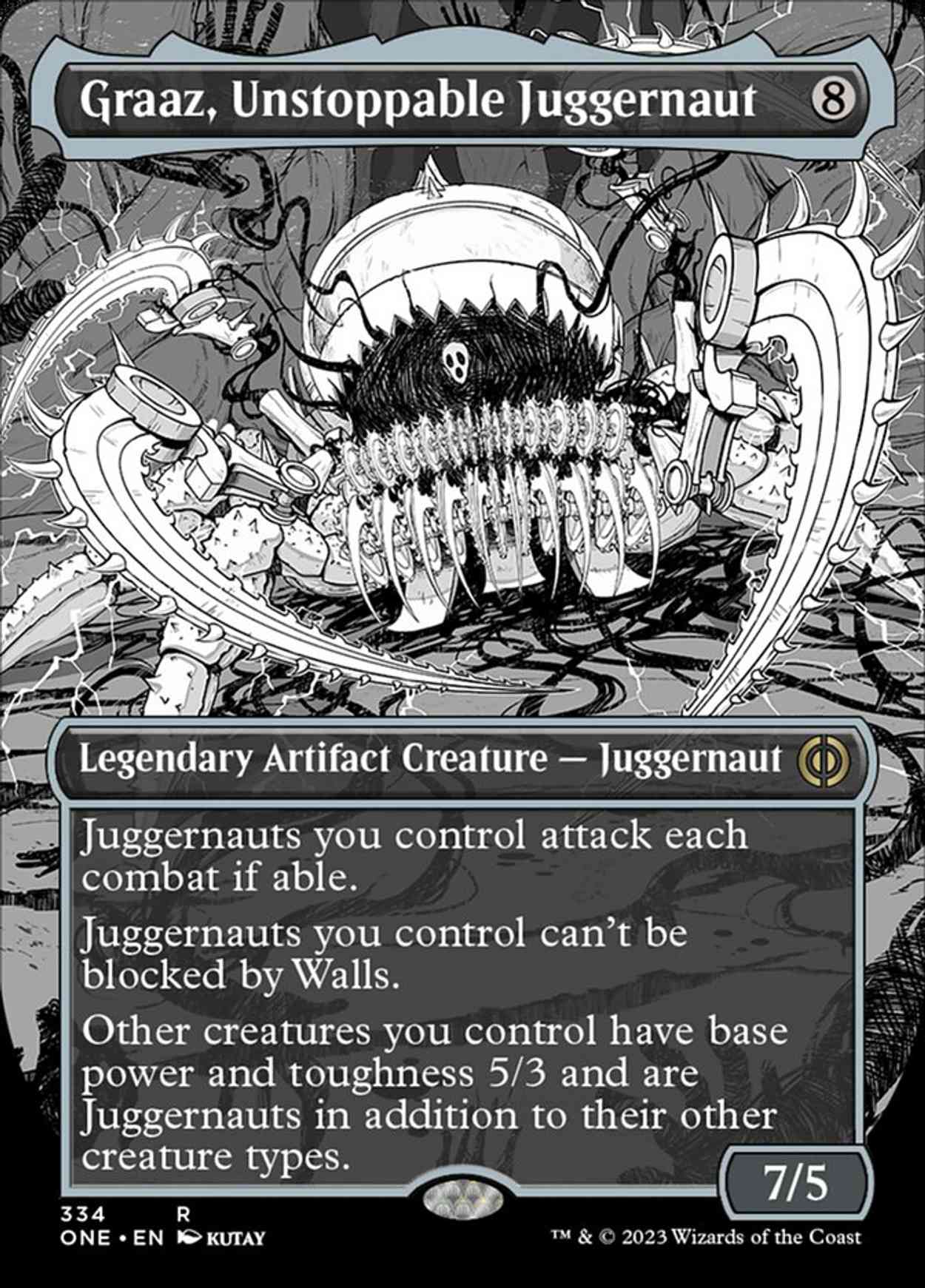 Graaz, Unstoppable Juggernaut (Borderless) magic card front