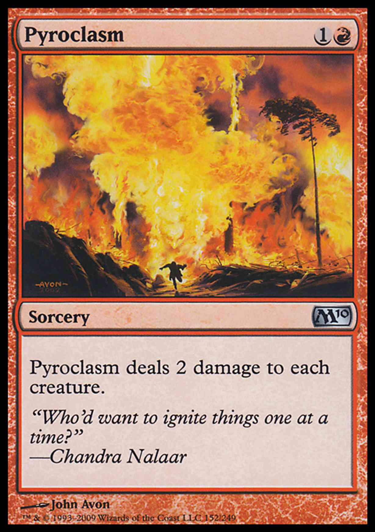 Pyroclasm magic card front