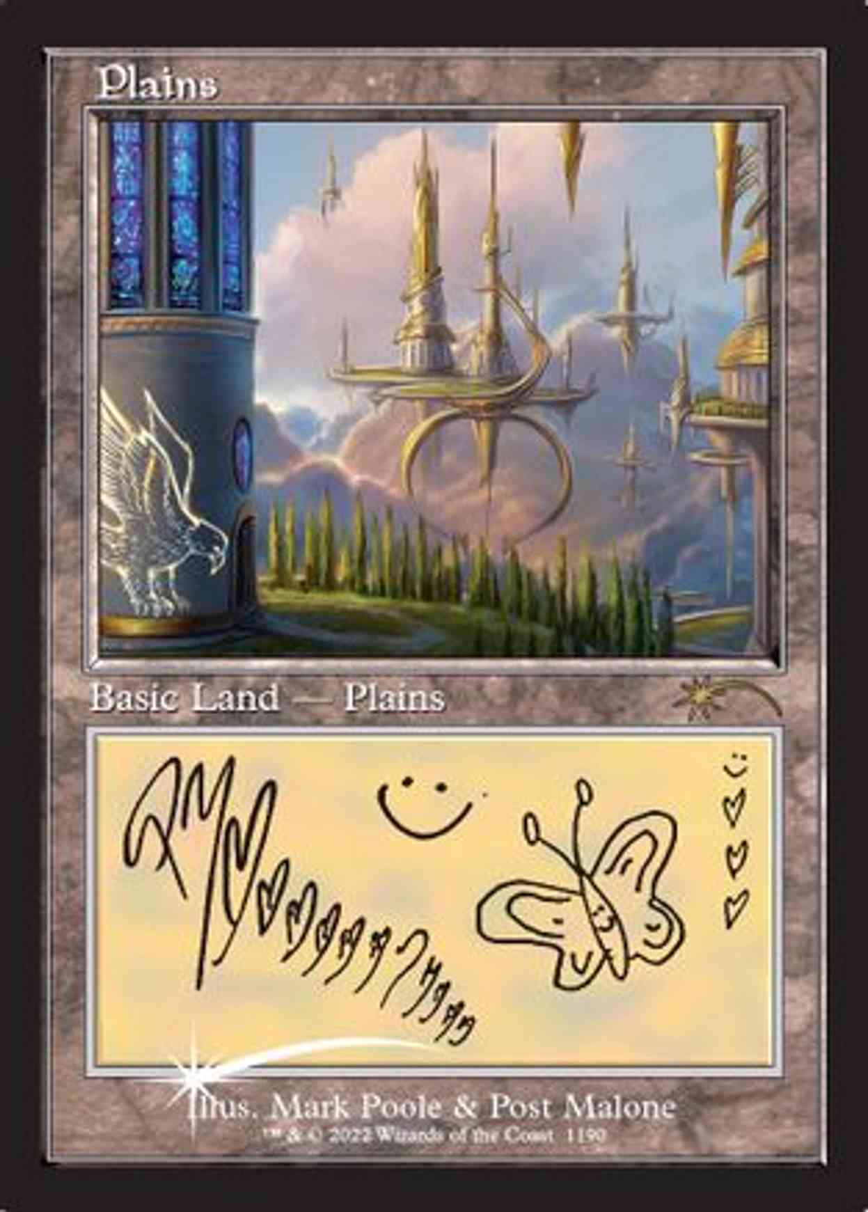 Plains (Post Malone Lands) magic card front