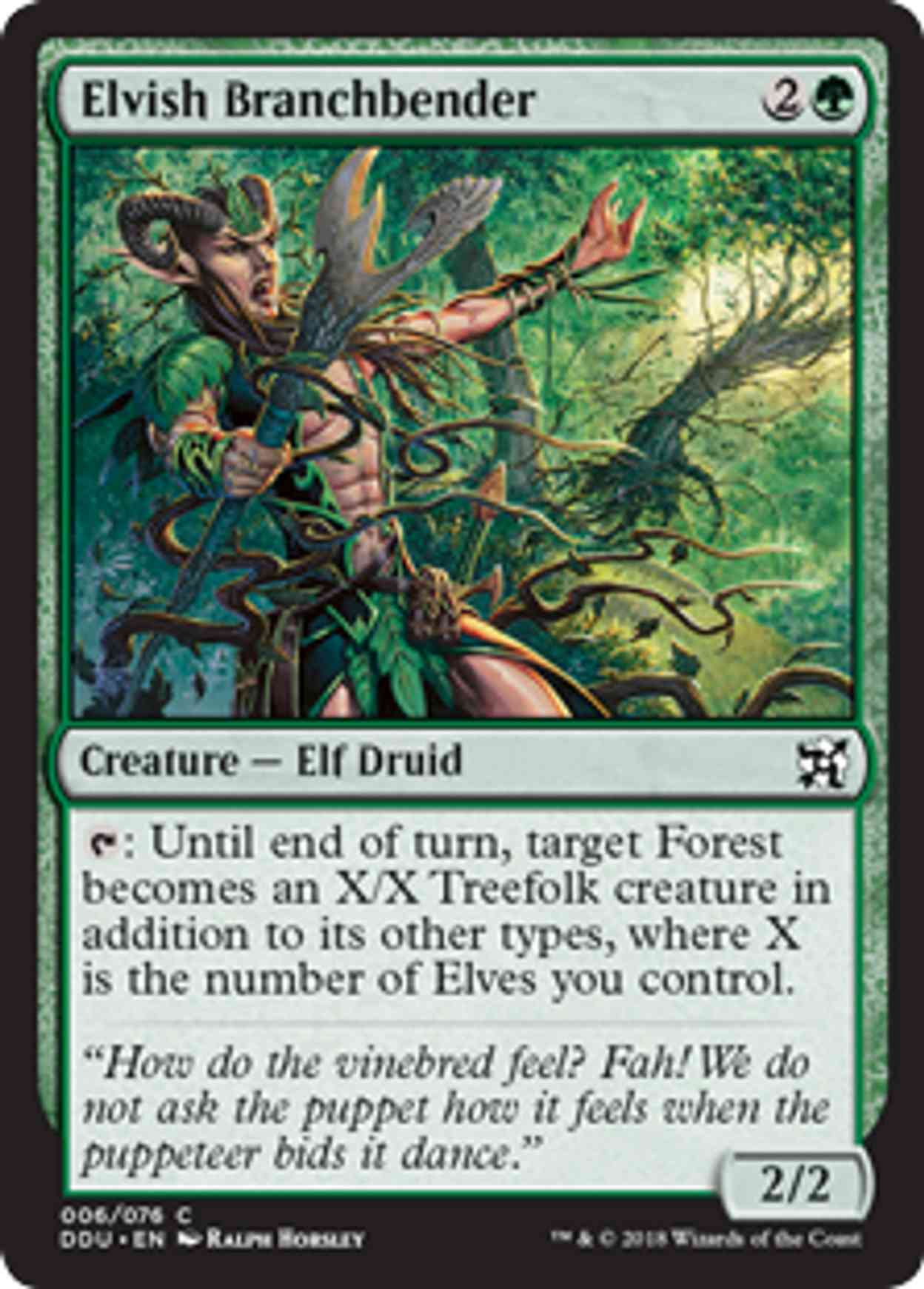 Elvish Branchbender magic card front