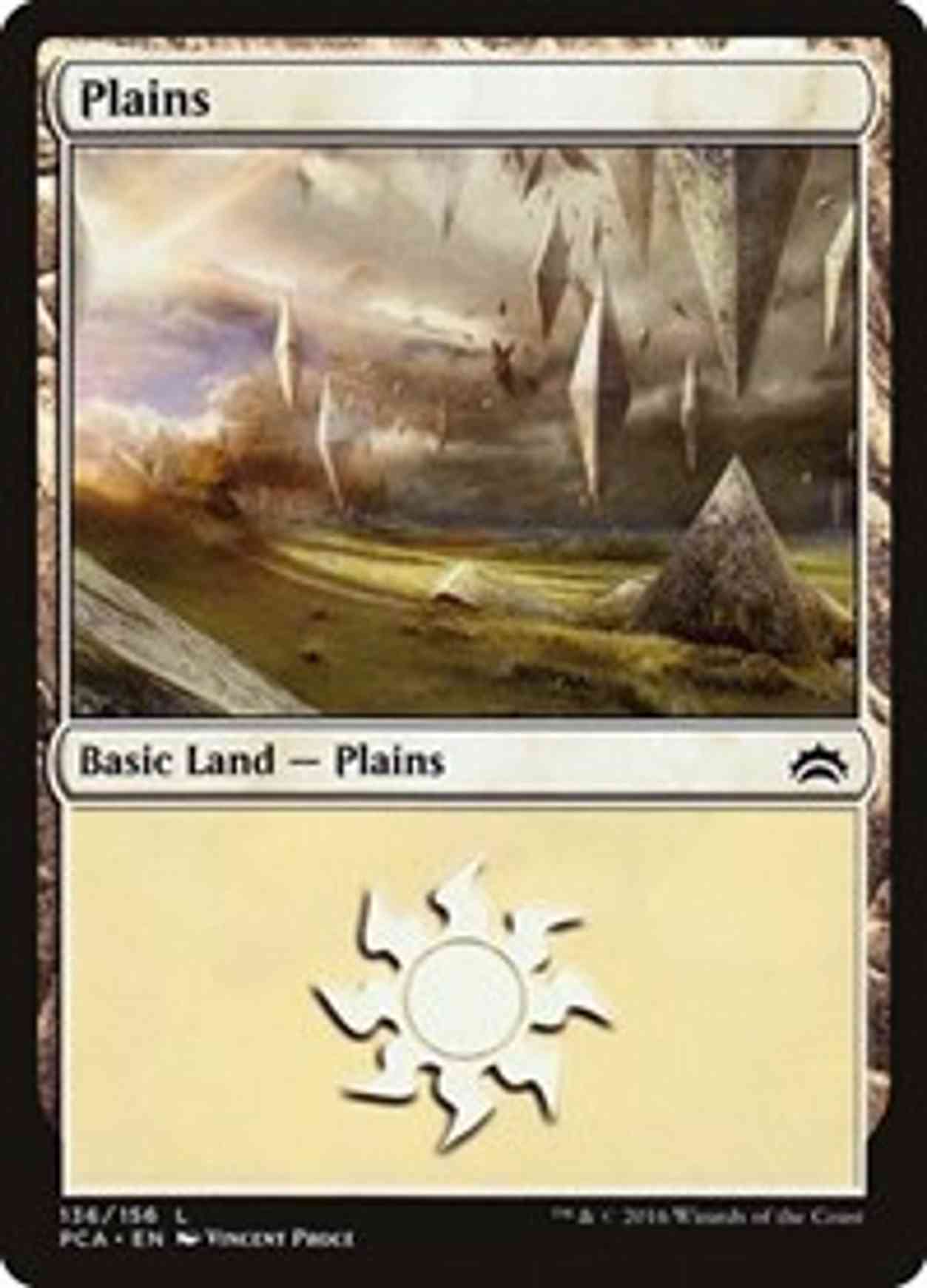 Plains (136) magic card front