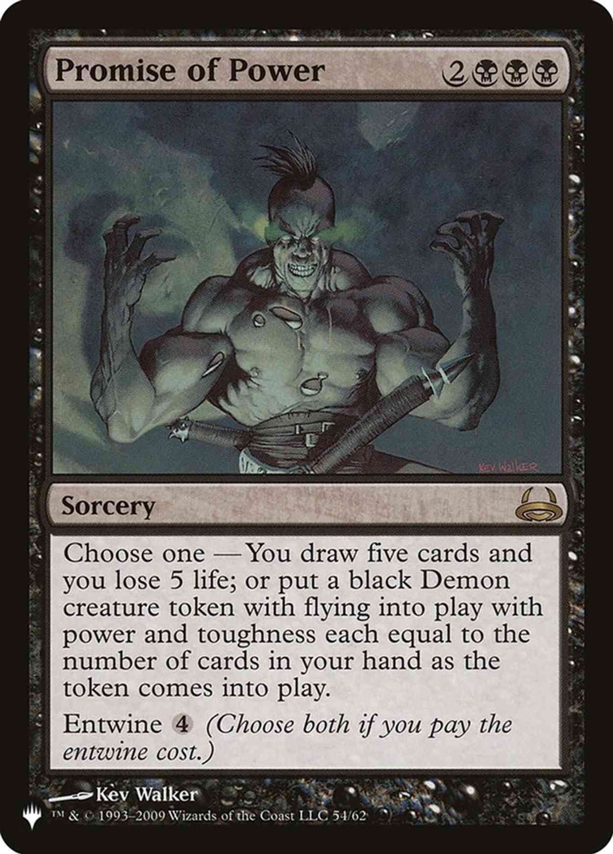 Promise of Power magic card front