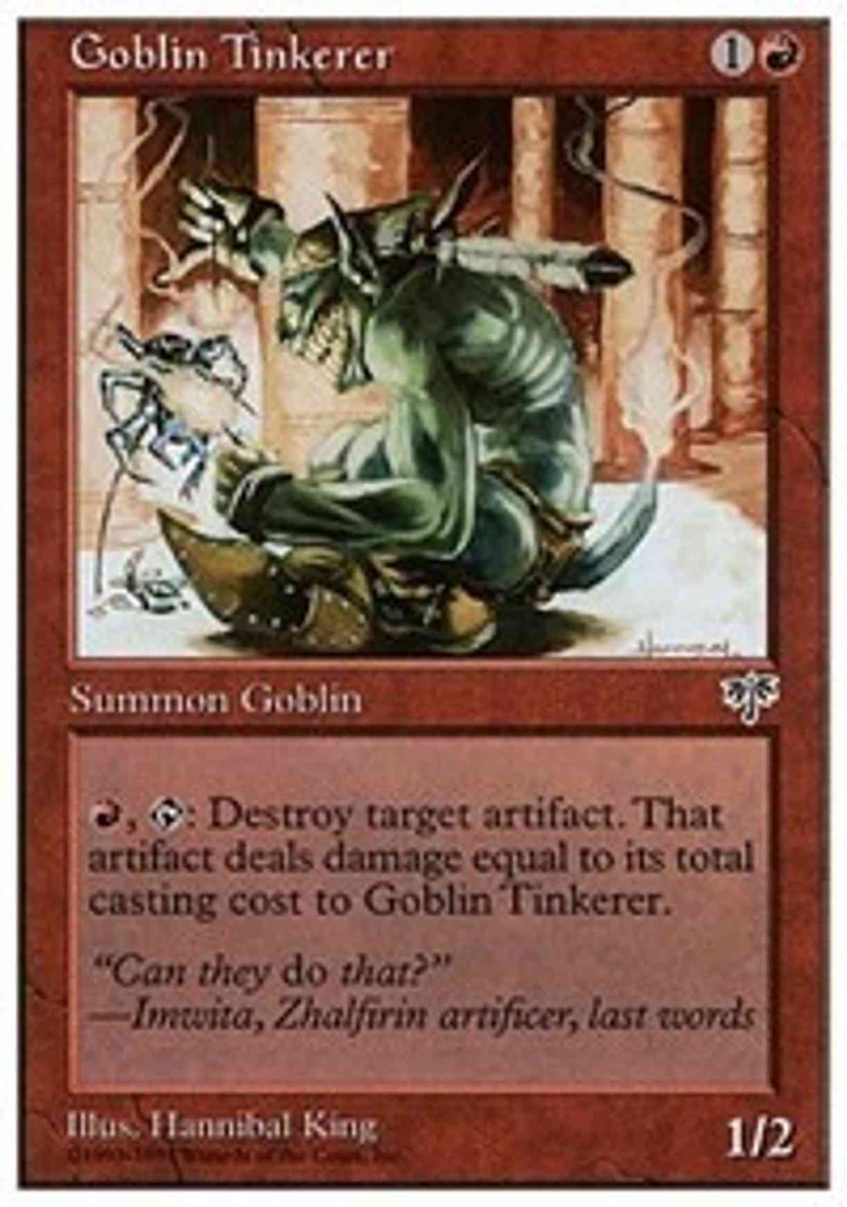 Goblin Tinkerer magic card front