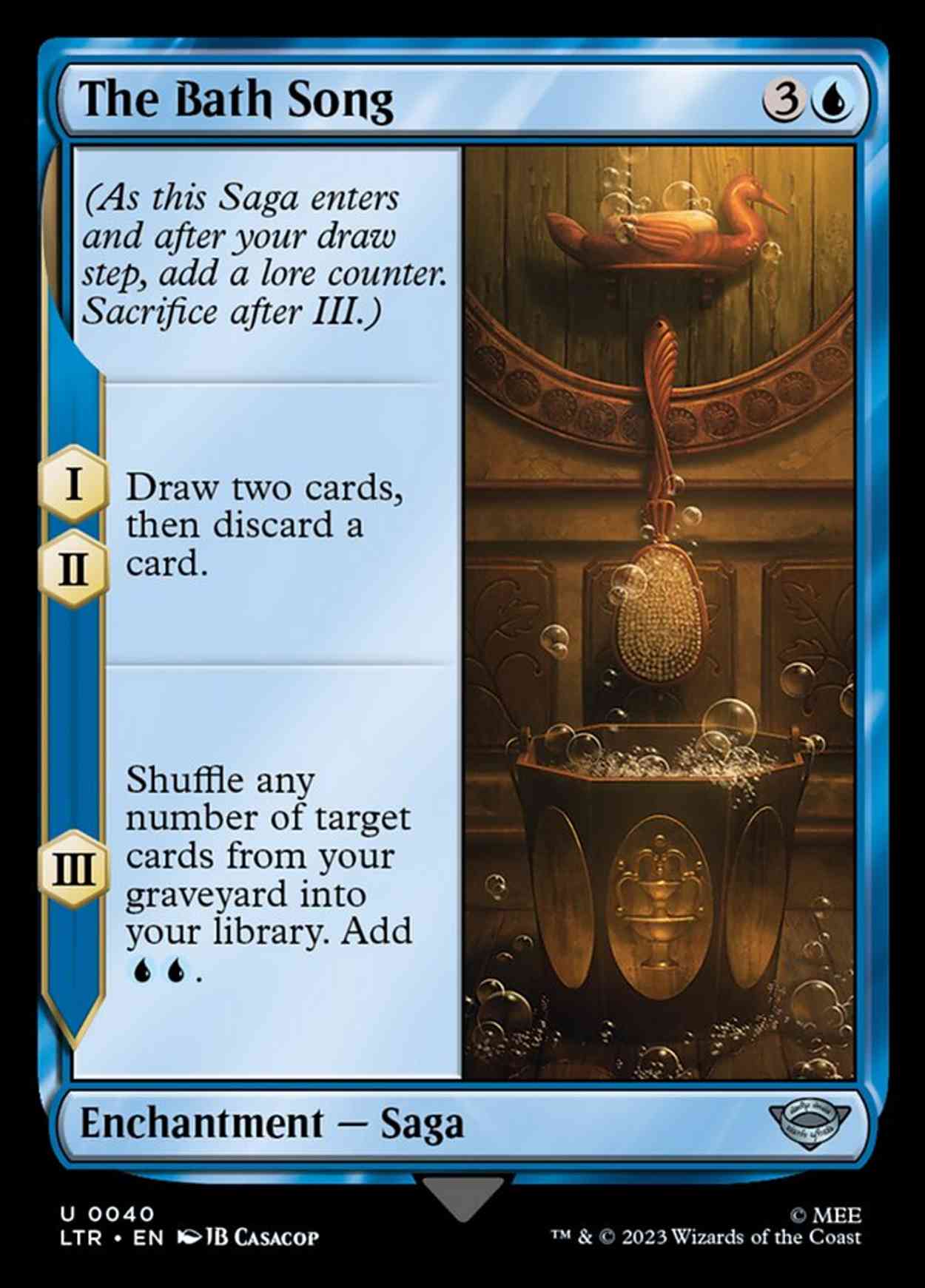 The Bath Song magic card front