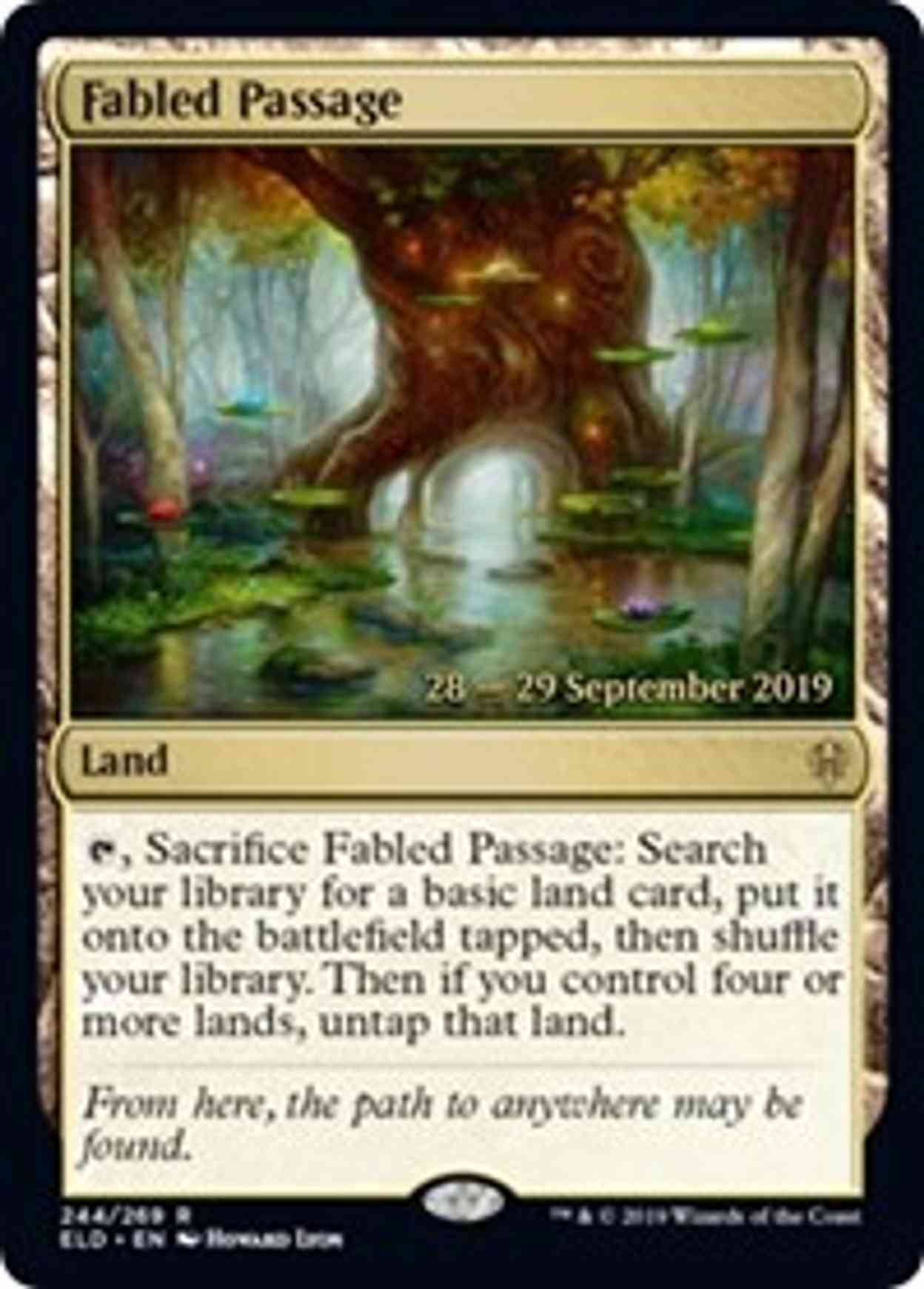 Fabled Passage (ELD) magic card front