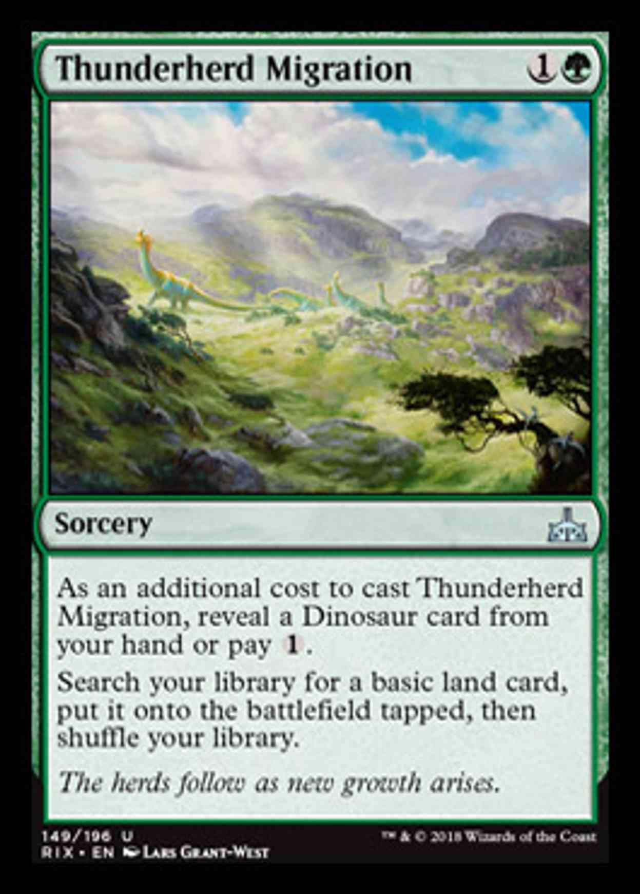 Thunderherd Migration magic card front