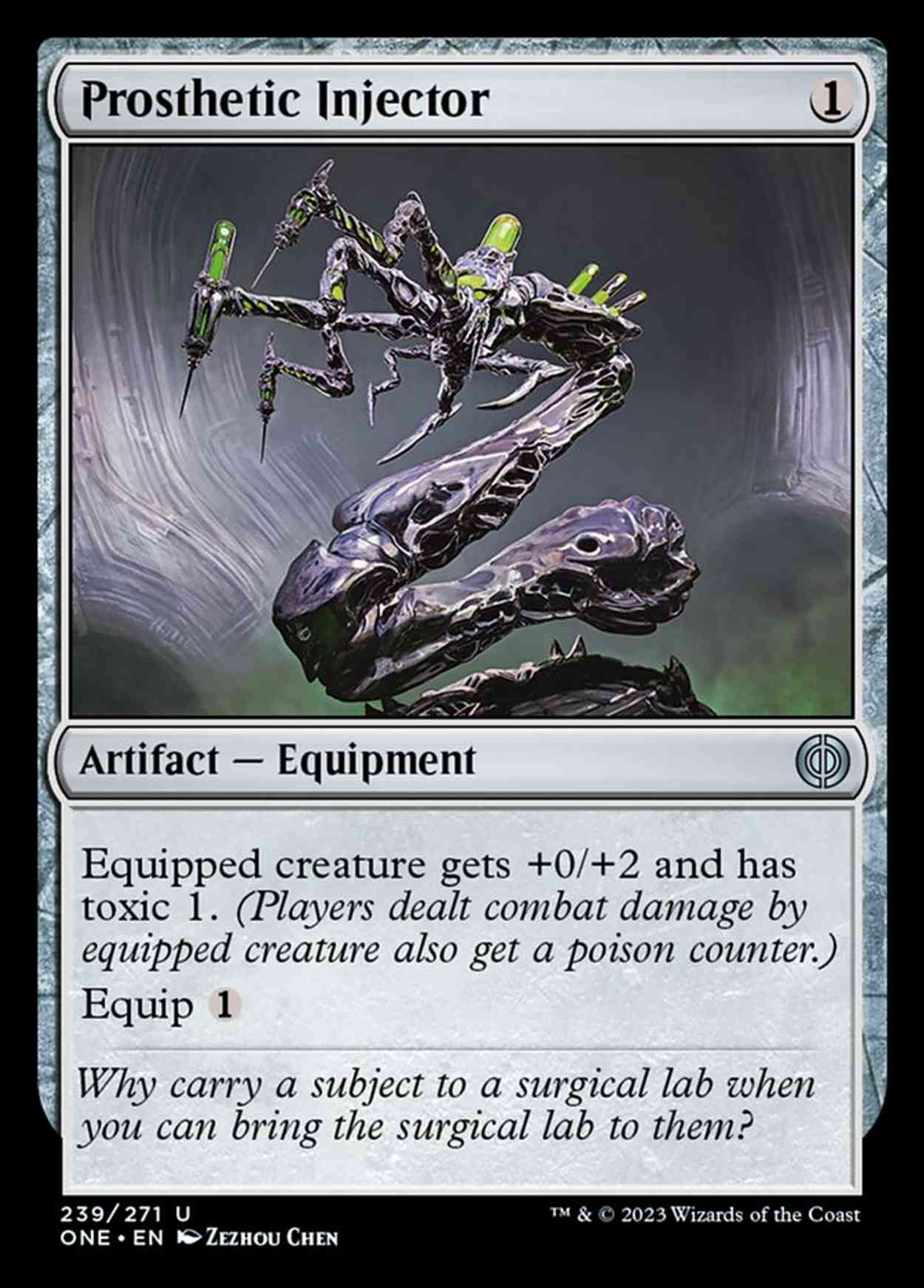 Prosthetic Injector magic card front