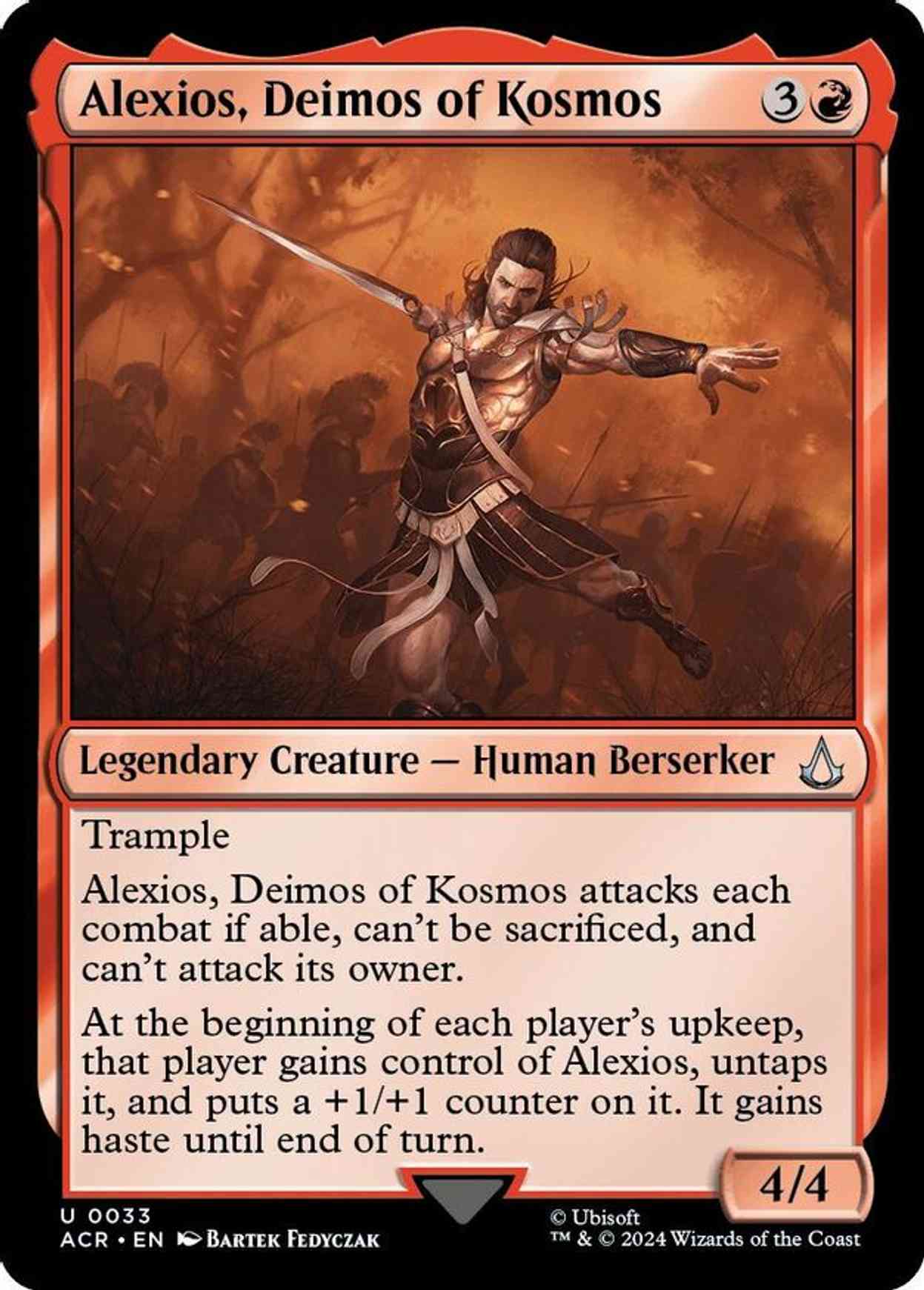 Alexios, Deimos of Kosmos magic card front