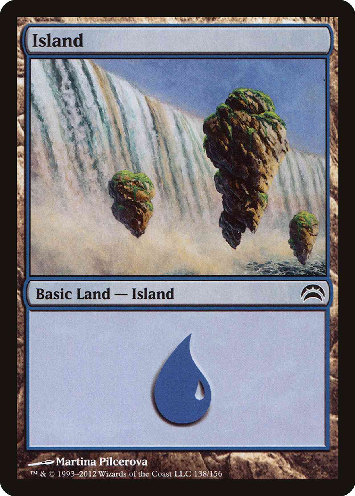 Island (138) magic card front