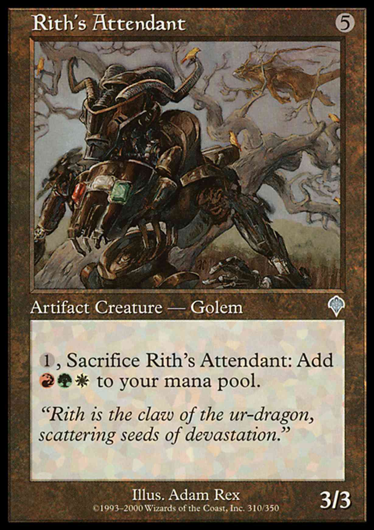 Rith's Attendant magic card front