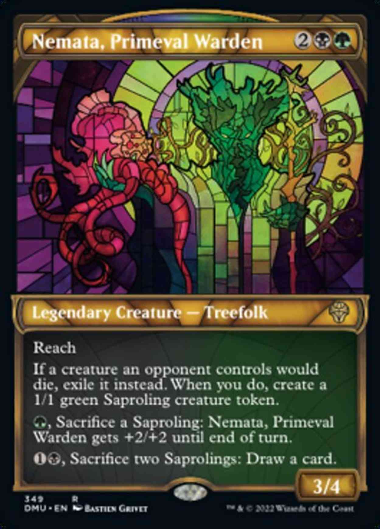 Nemata, Primeval Warden (Textured Foil) magic card front