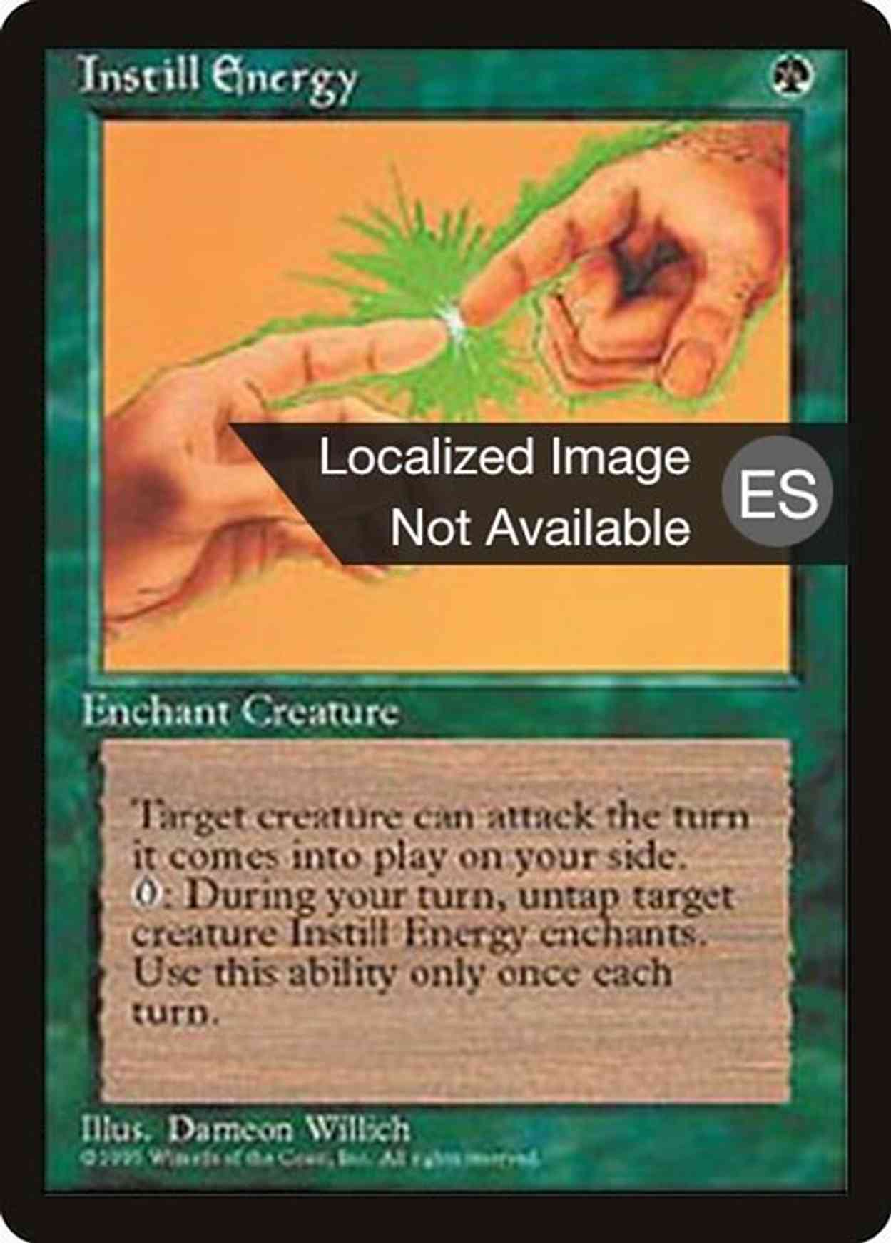 Instill Energy magic card front