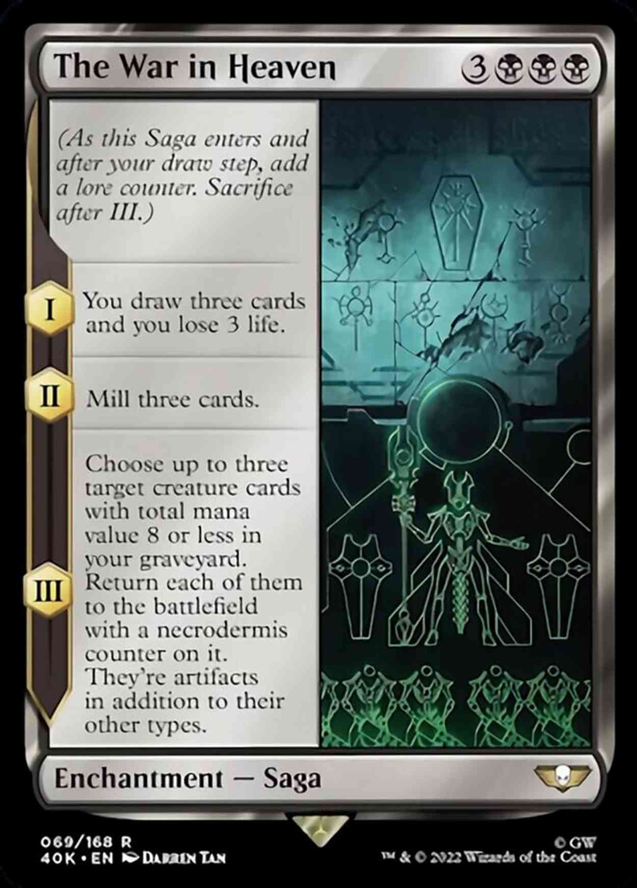 The War in Heaven magic card front
