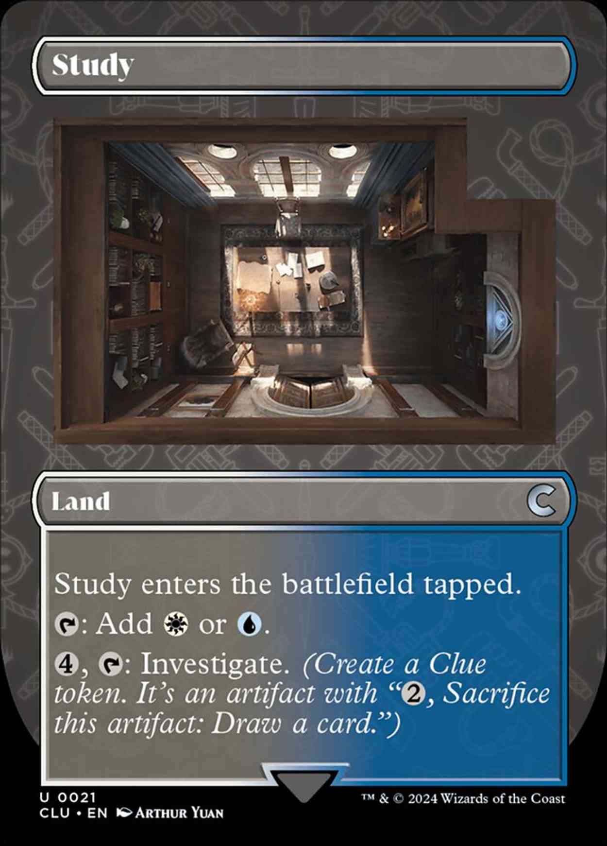 Study (Borderless) magic card front
