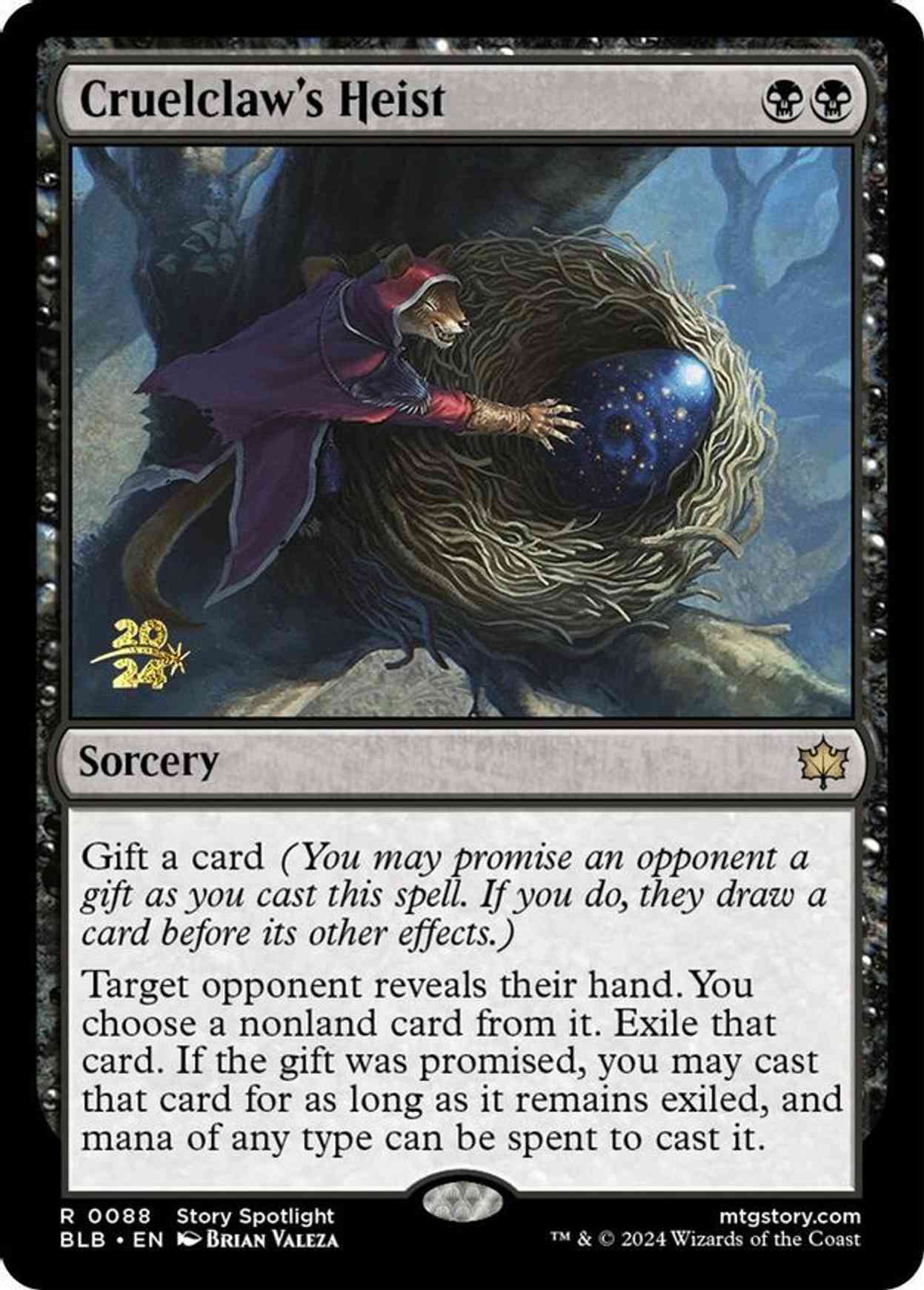 Cruelclaw's Heist magic card front