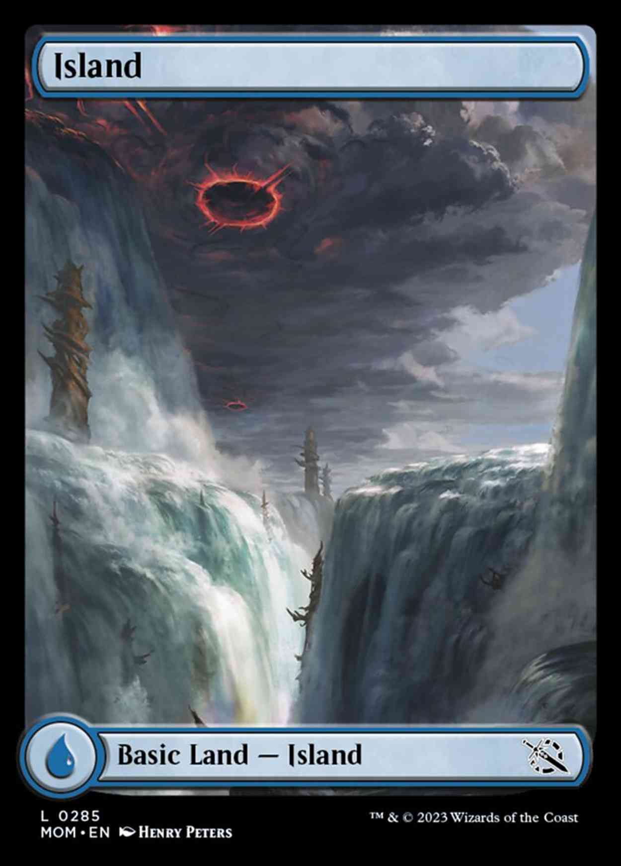 Island (0285) magic card front