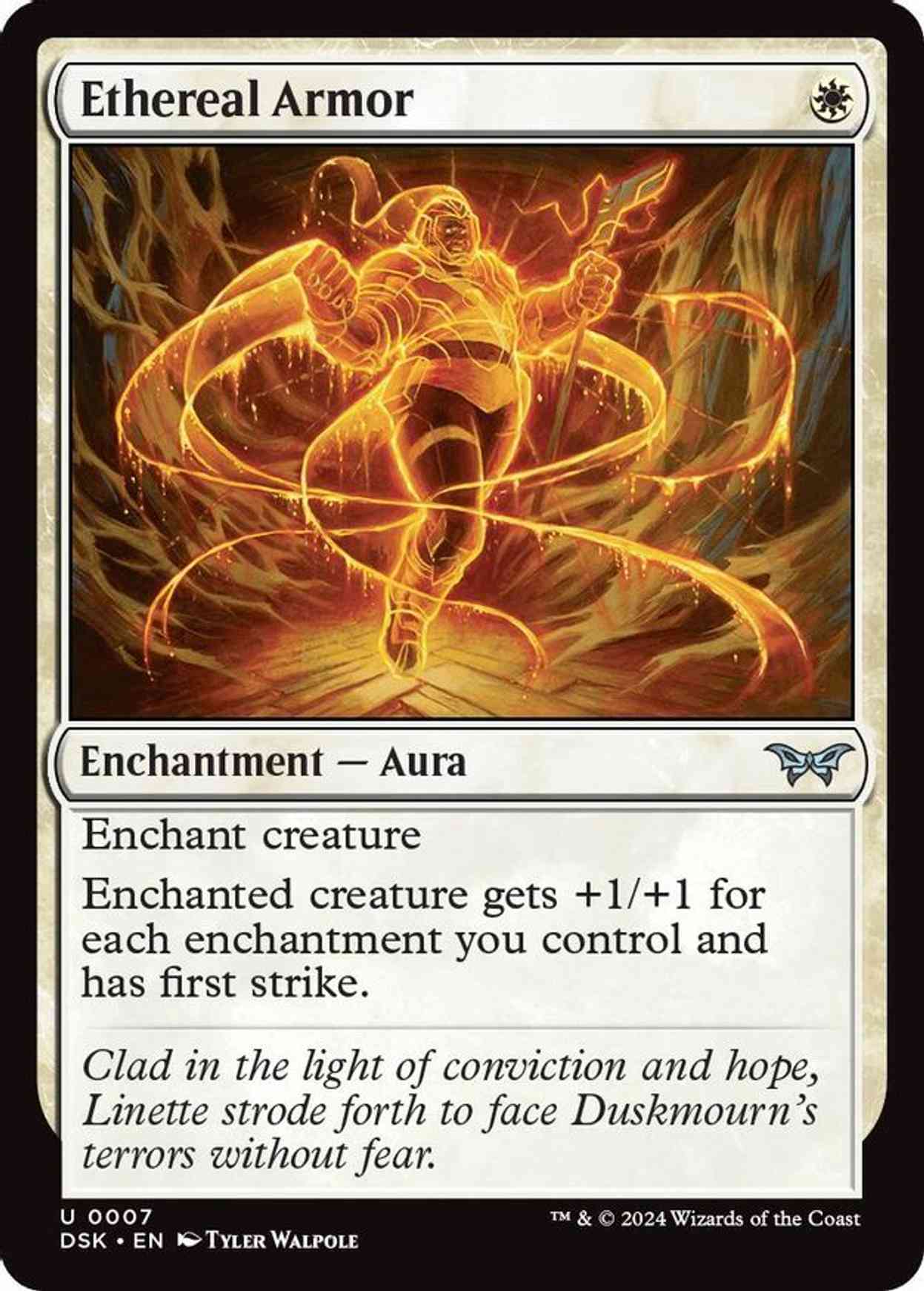 Ethereal Armor magic card front