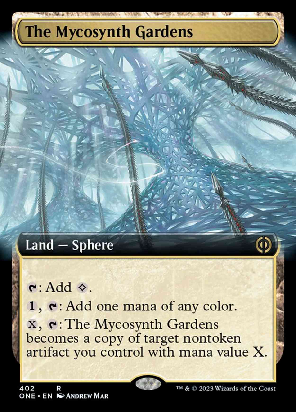The Mycosynth Gardens (Extended Art) magic card front