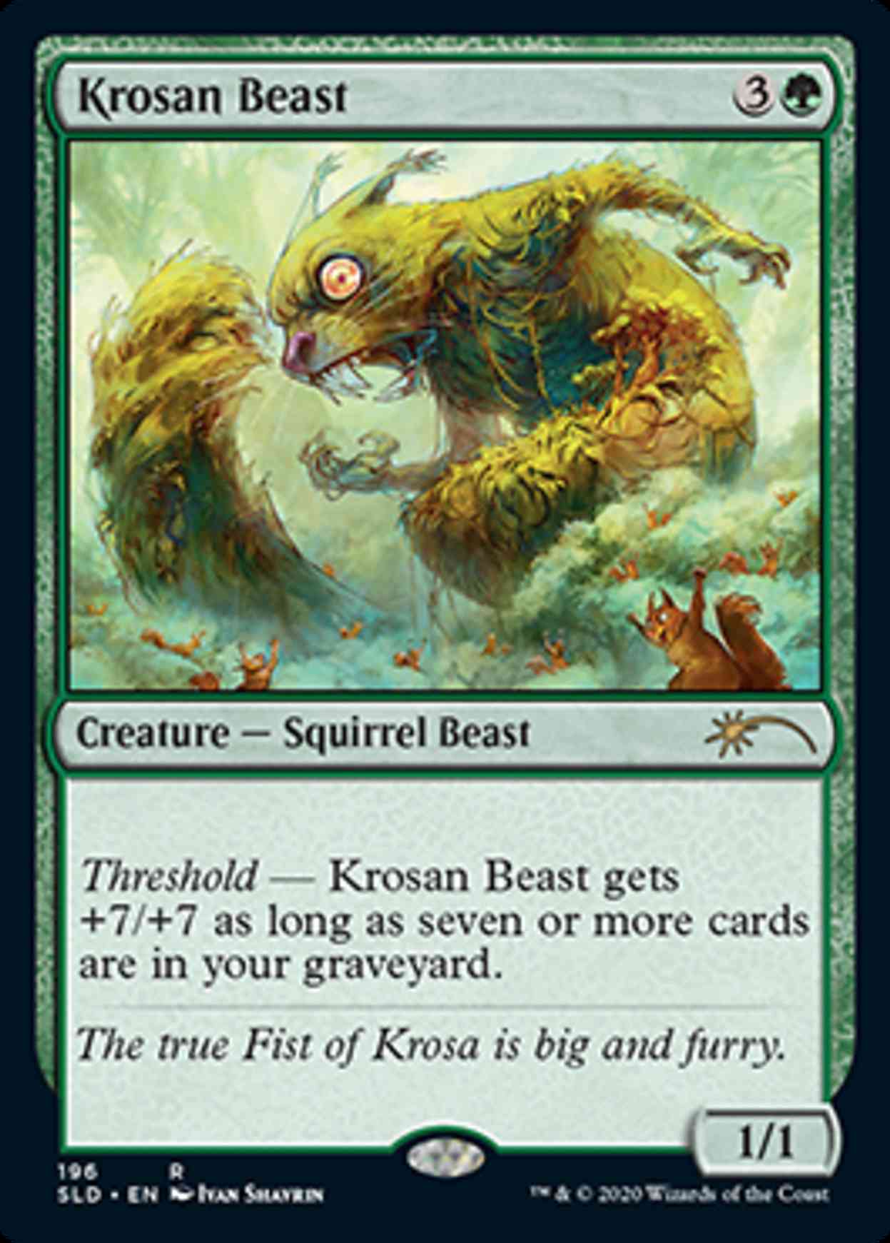 Krosan Beast magic card front