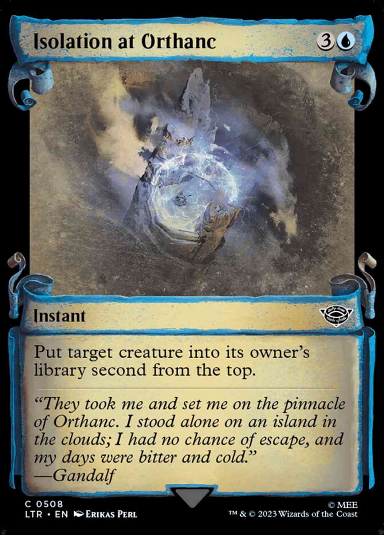 Isolation at Orthanc (Showcase Scrolls) magic card front